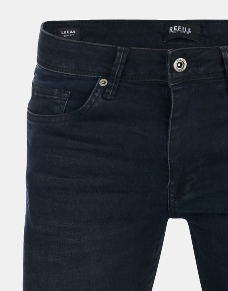 Lucas Slim Blue/Black Jeans L34