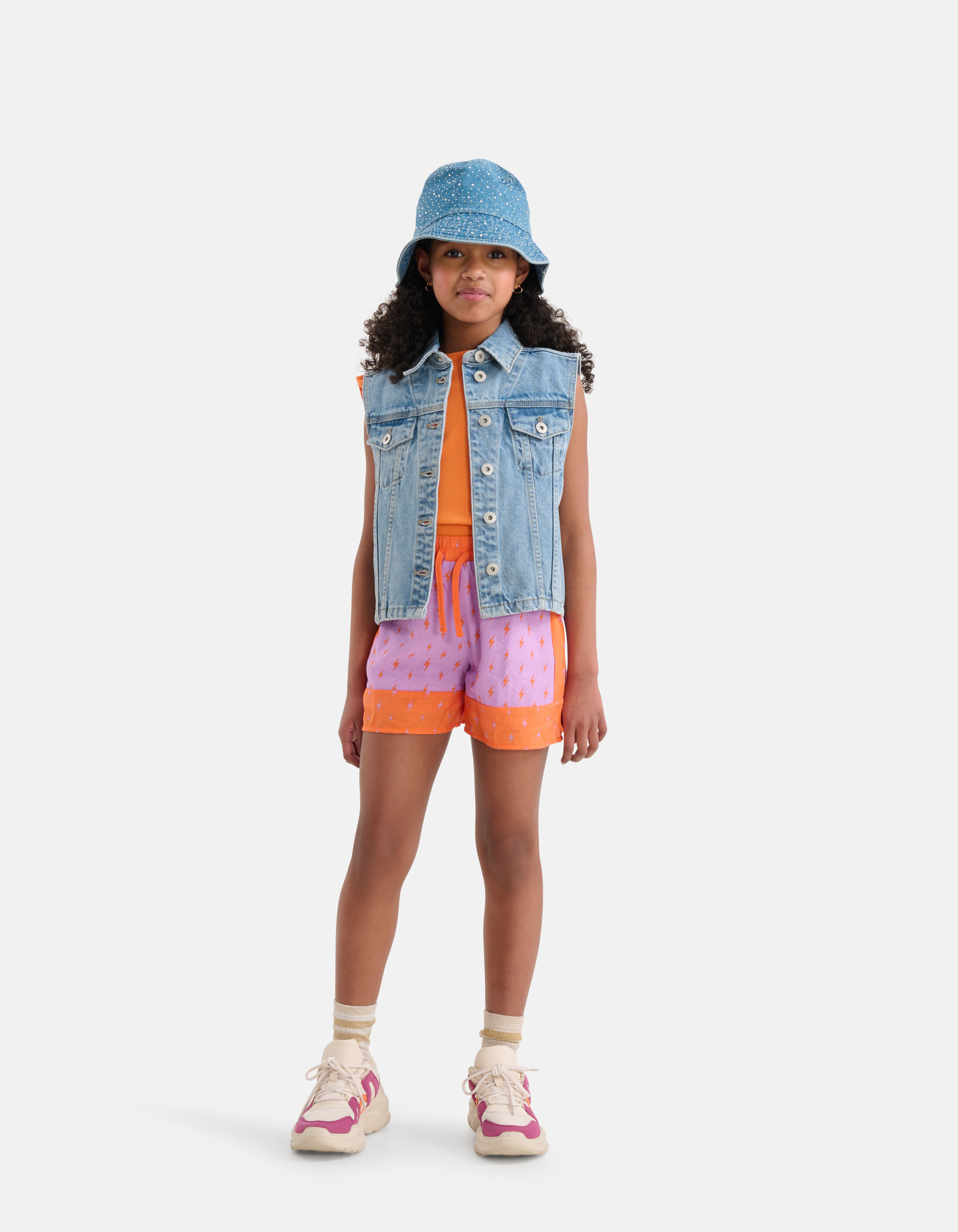 Embroidery Denim Gilet SHOEBY GIRLS