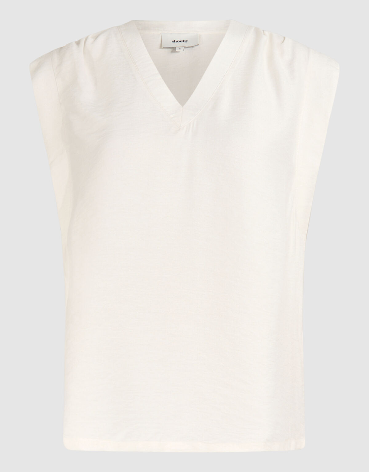 V-hals Top Gebroken Wit SHOEBY WOMEN