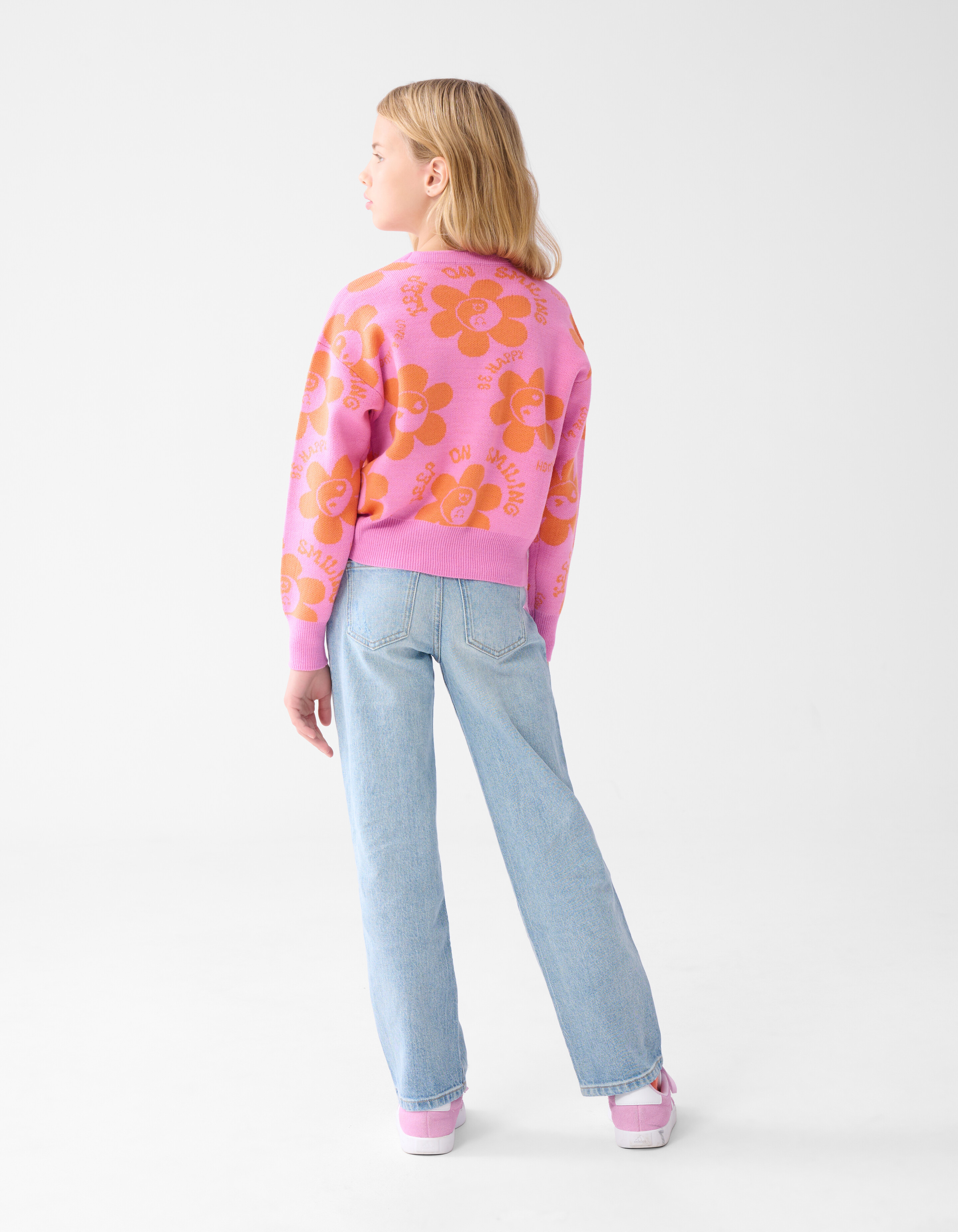Destroyed Straight Fit Jeans Lichtblauw SHOEBY GIRLS