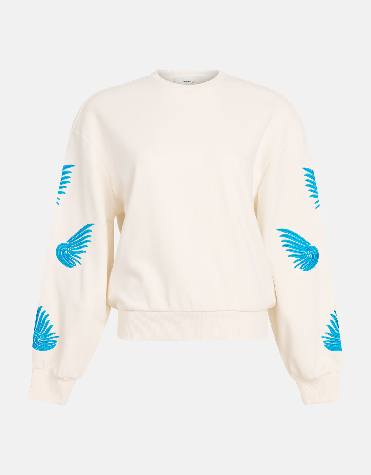 Embroidery Sweater Gebroken Wit SHOEBY WOMEN