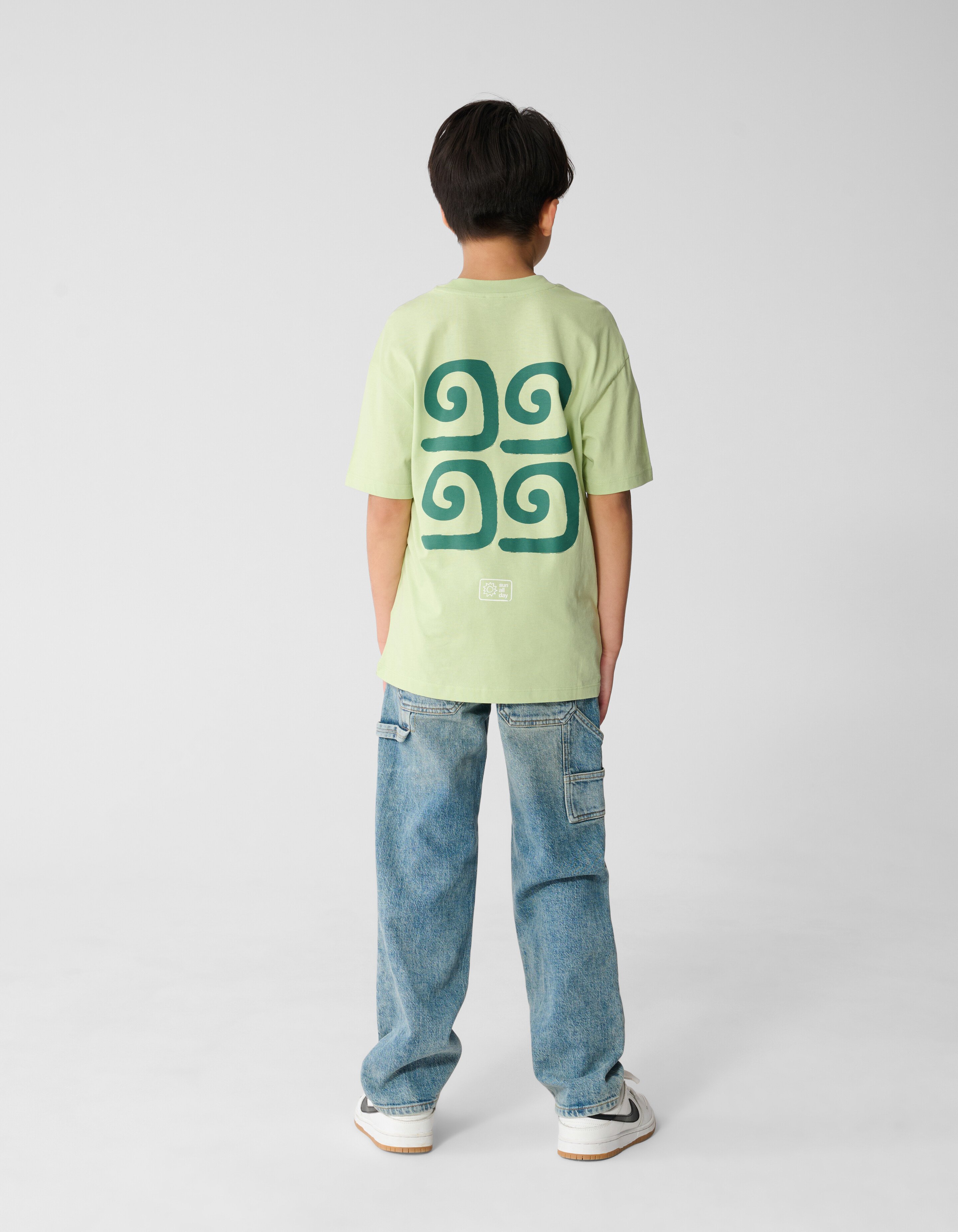 Green Wave T-shirt Lichtgroen SHOEBY BOYS