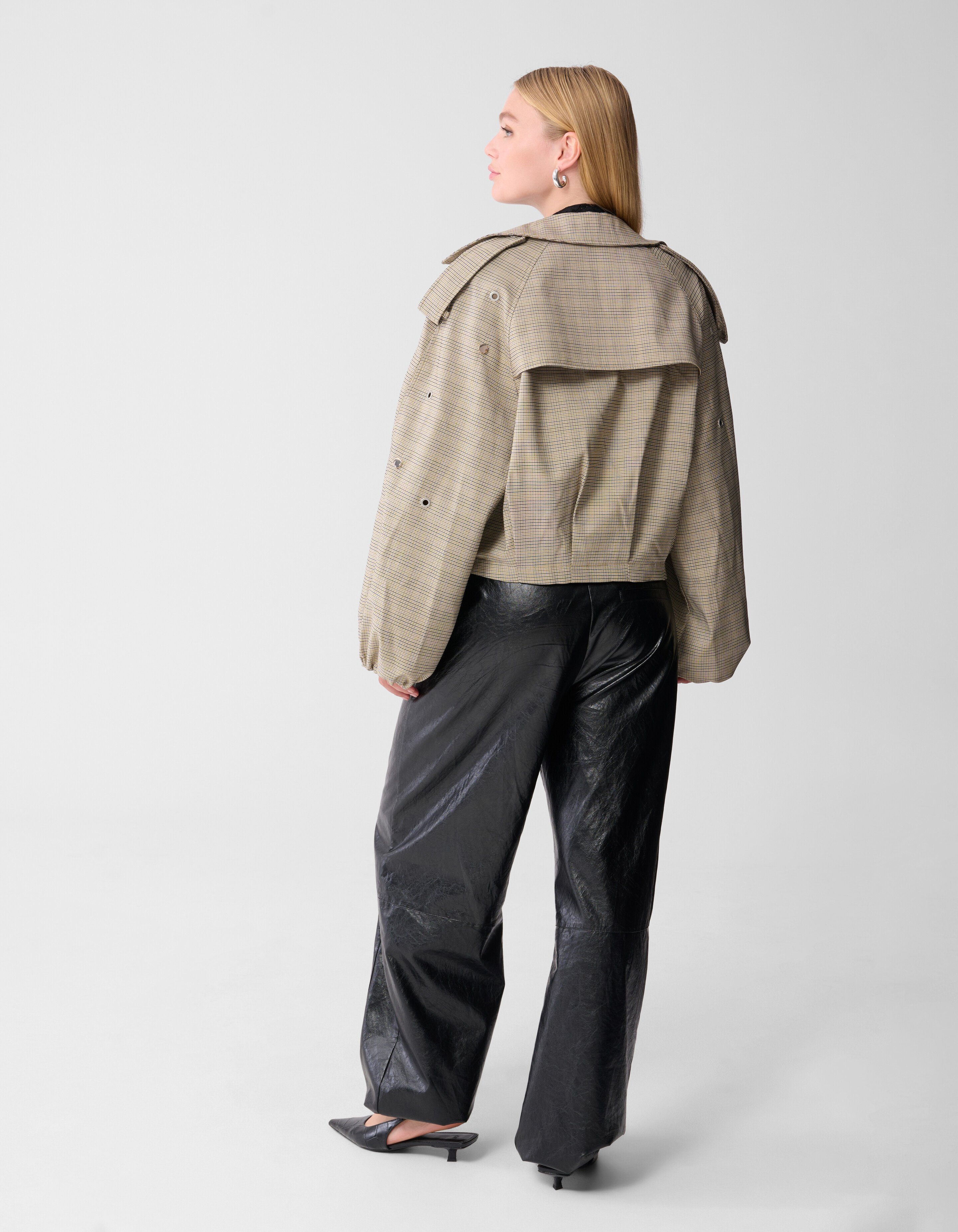 Ruiten Studs Trench Jas Lichtbruin SHOEBY WOMEN