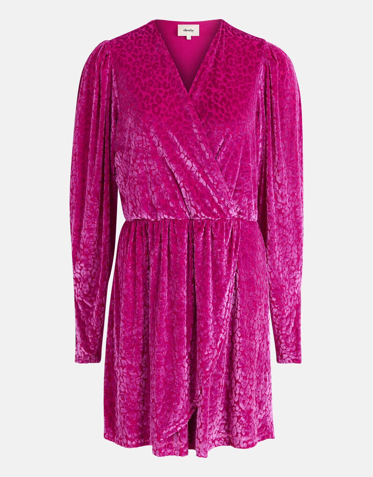 Velvet Mesh Jurk Paars SHOEBY WOMEN