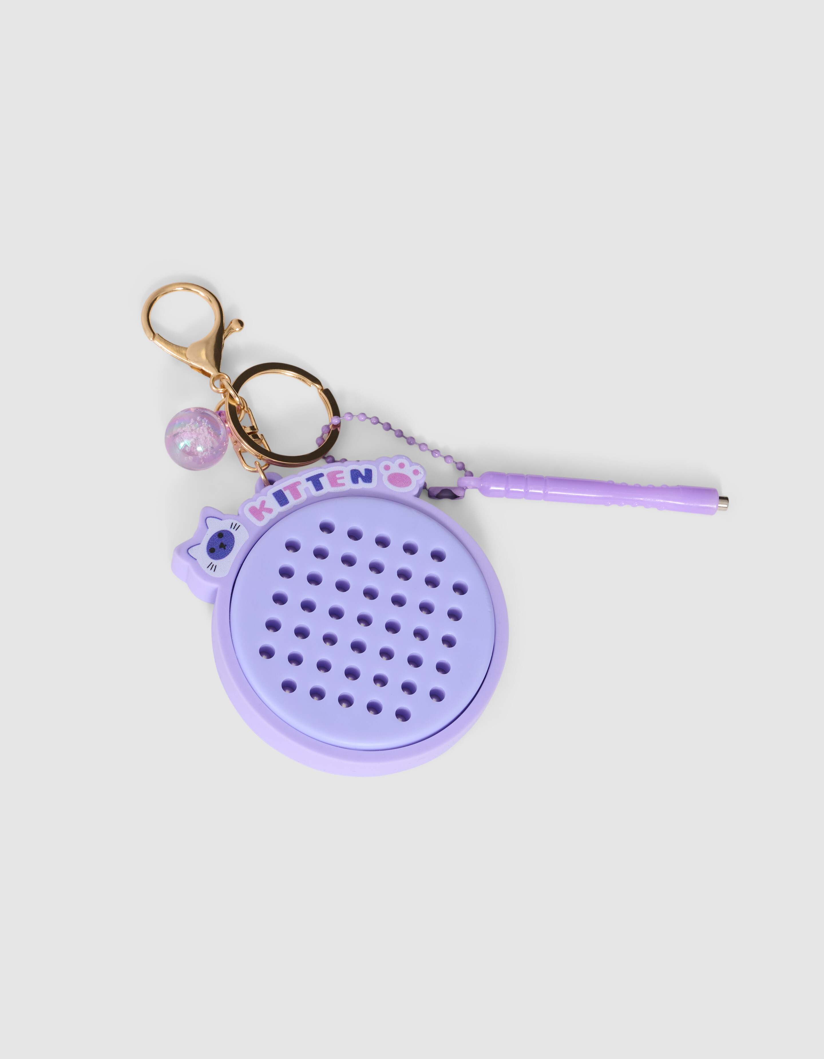 Kitten Bal Sleutelhanger Paars SHOEBY GIRLS