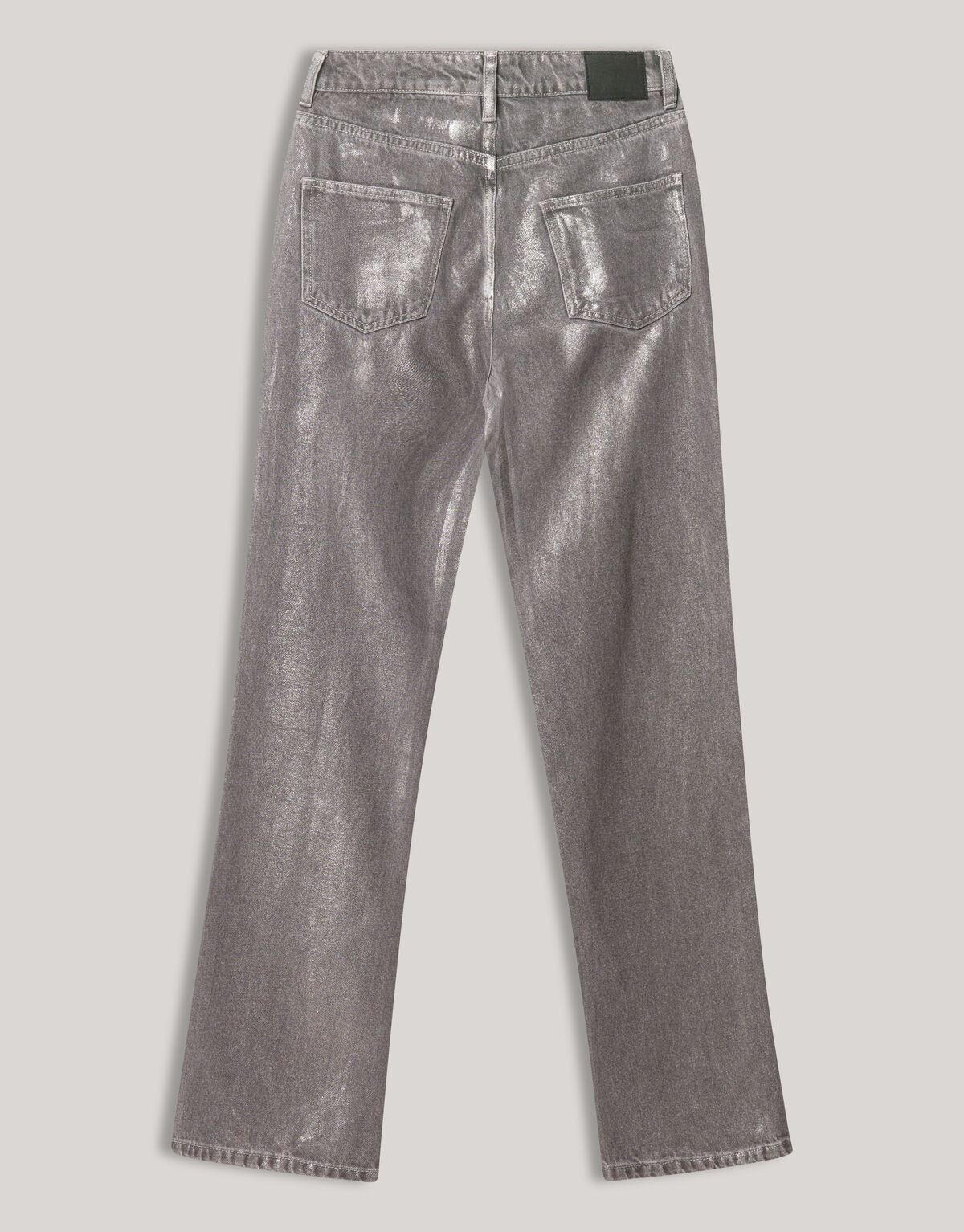 Metallic Wide Leg Jeans Donkergrijs SHOEBY WOMEN