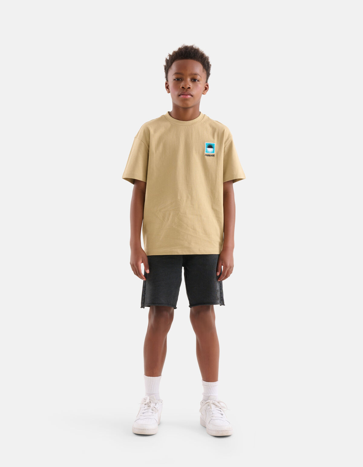 Acid Washed Short Zwart SHOEBY BOYS