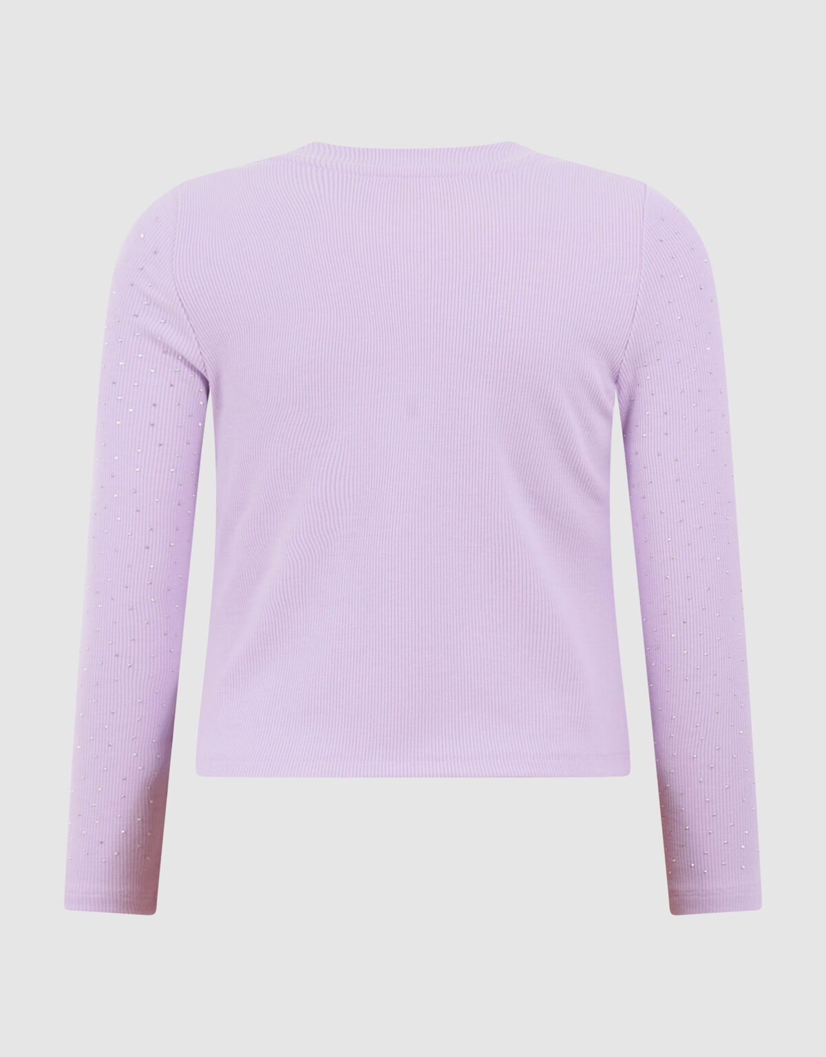Strass Rib Longsleeve Top Lichtpaars SHOEBY GIRLS