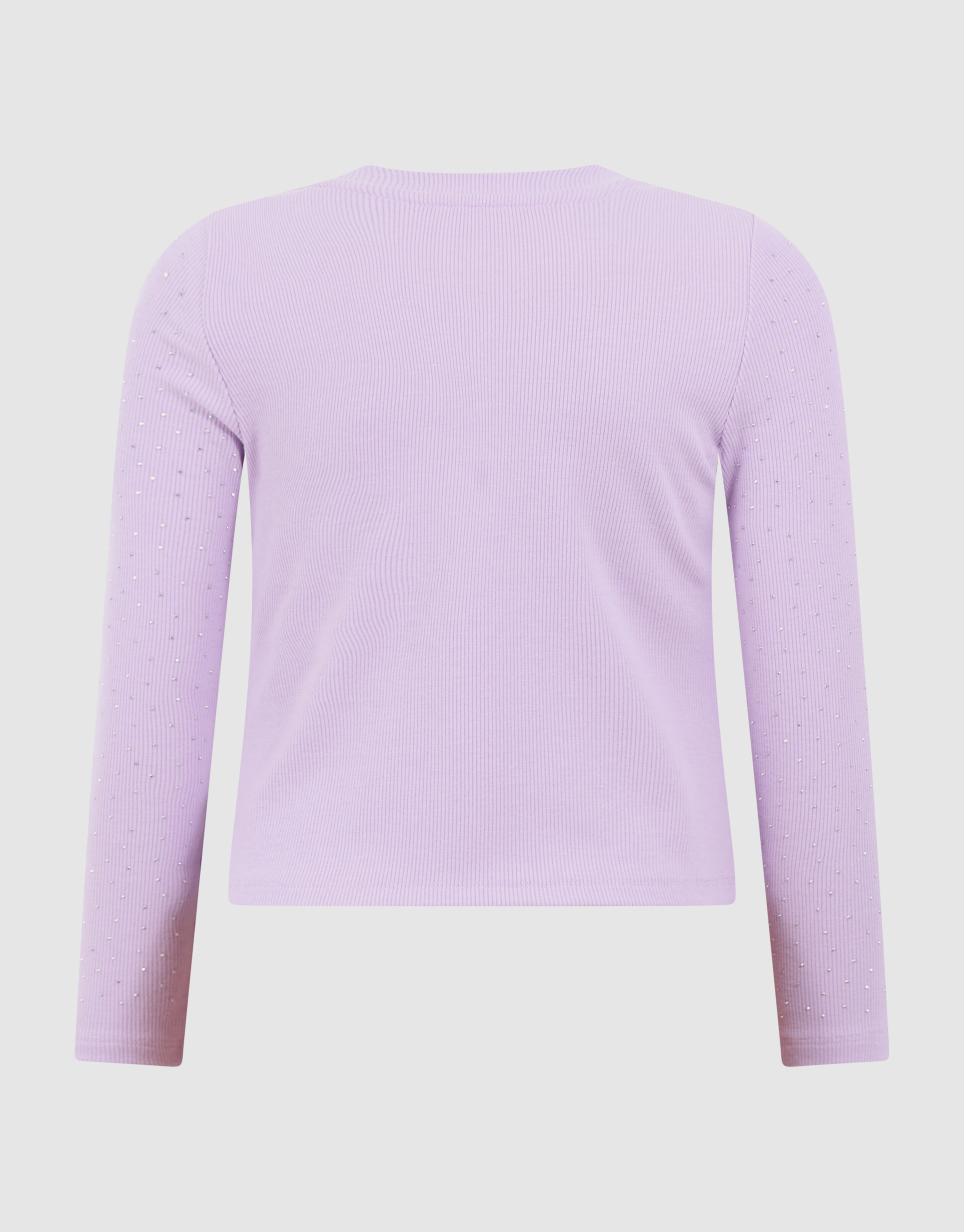 Strass Rib Longsleeve Top Lichtpaars SHOEBY GIRLS