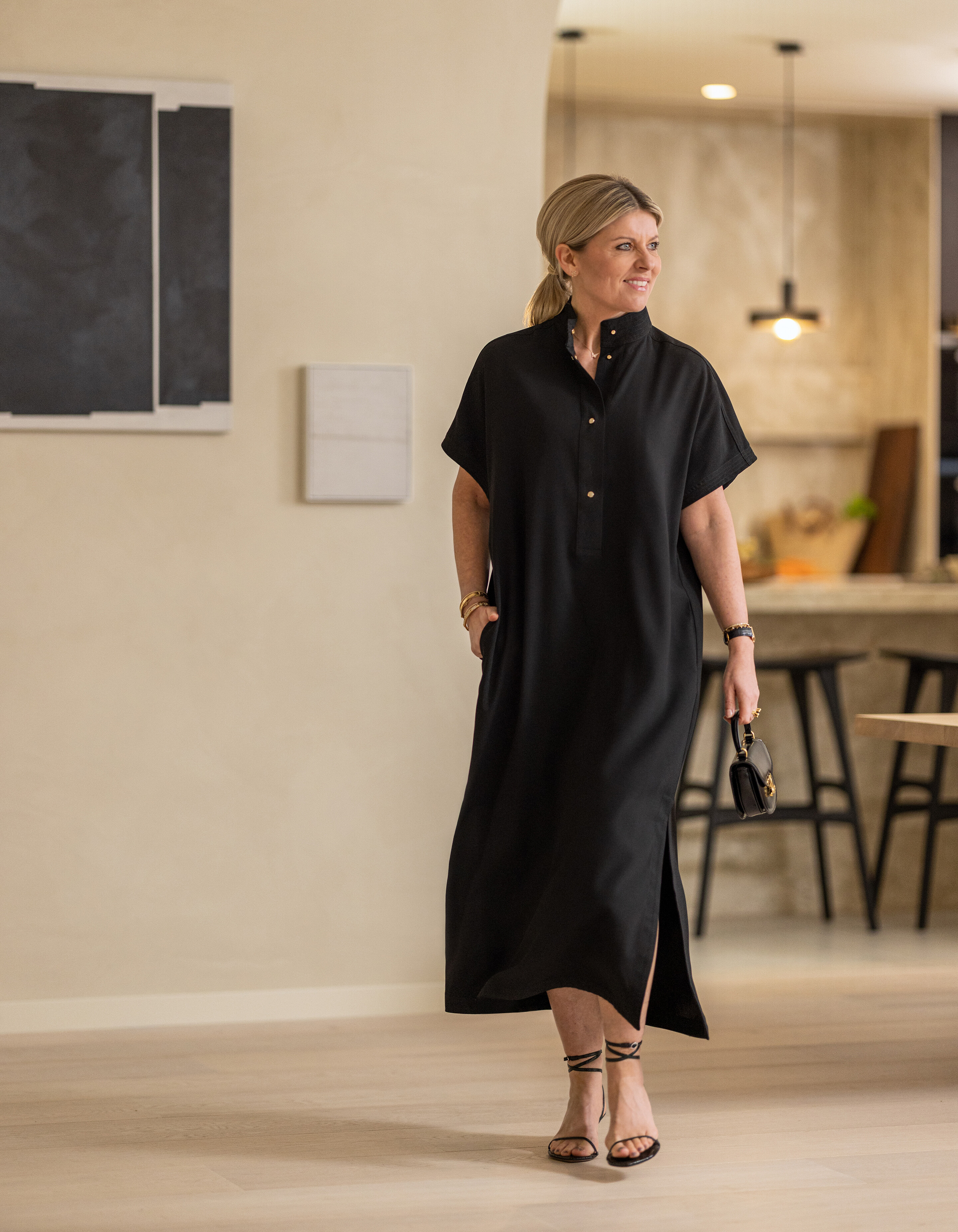 Kaftan Jurk Zwart By Lonneke SHOEBY WOMEN