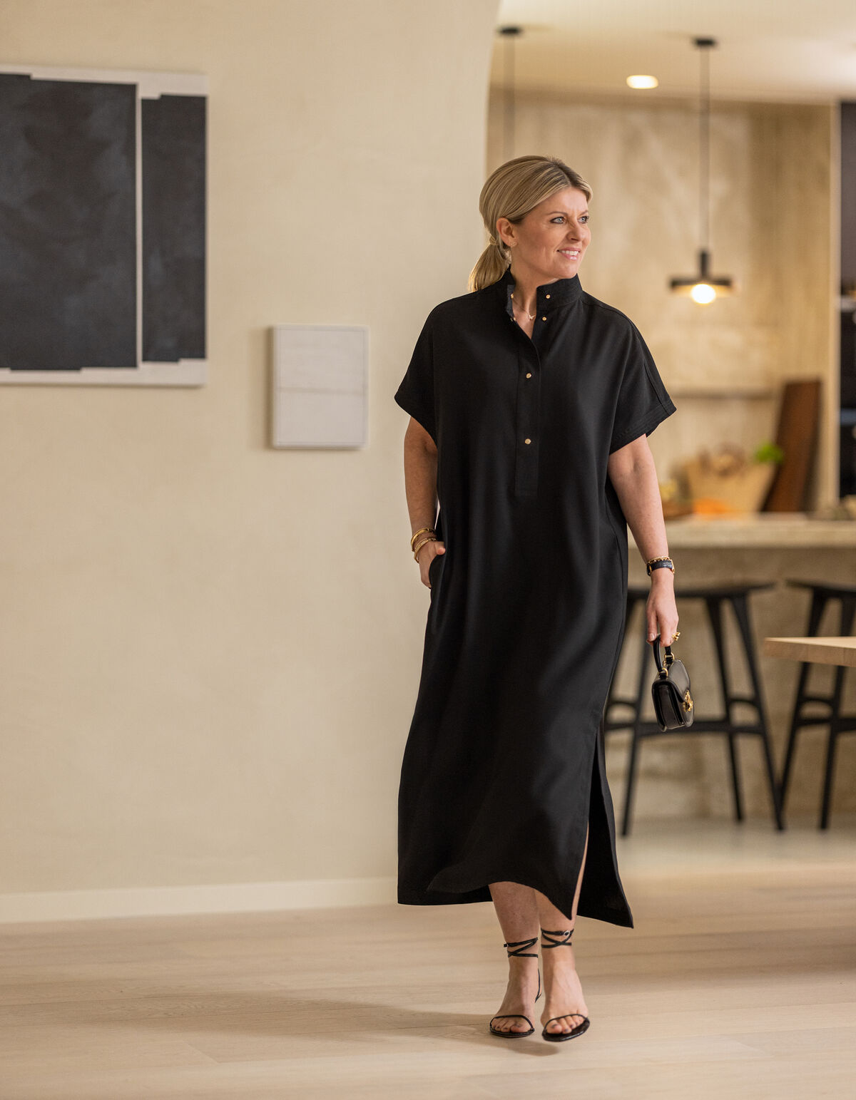 Kaftan Jurk Zwart By Lonneke SHOEBY WOMEN