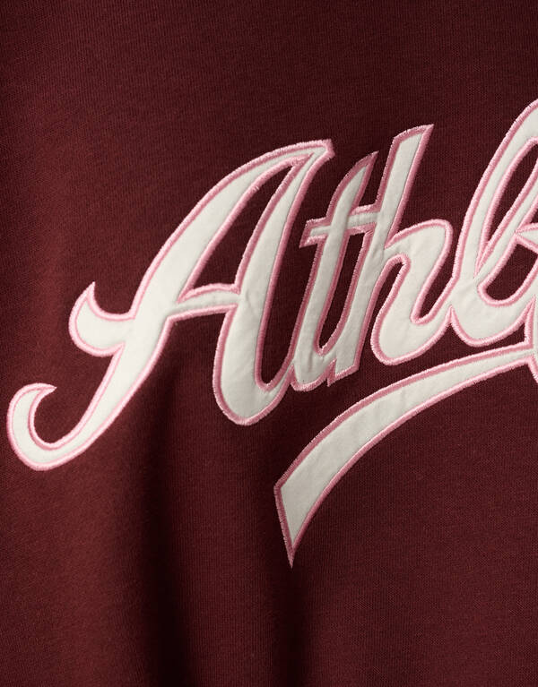 Athletic Artwork Sweater Donkerrood SHOEBY WOMEN