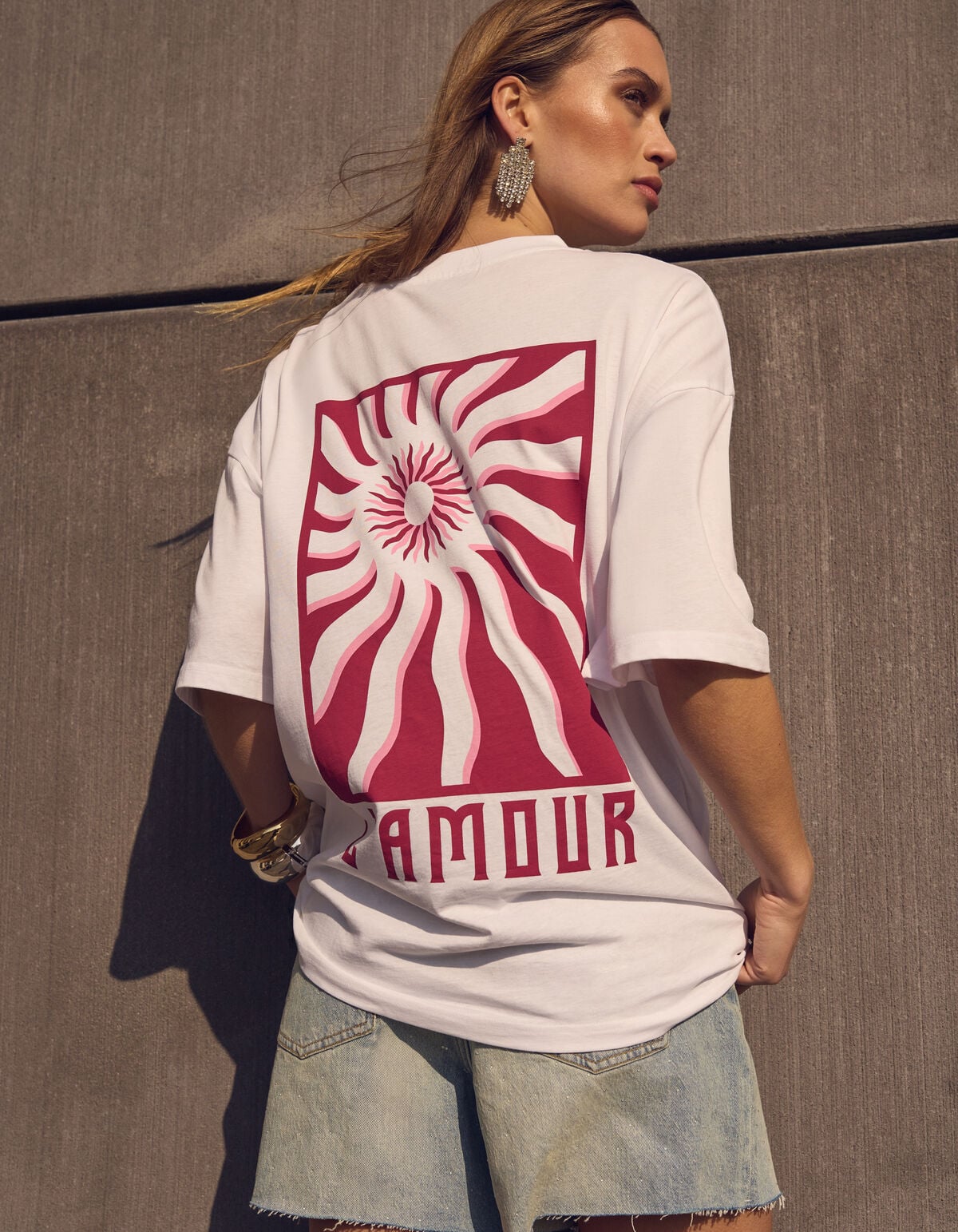 L'amour Artwork T-shirt Wit SHOEBY WOMEN