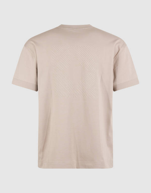 Cuffed Logo T-shirt Lichtbruin SHOEBY MEN