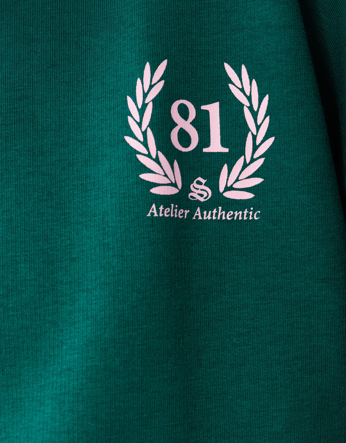 Social Club Artwork Sweater Donkergroen SHOEBY WOMEN