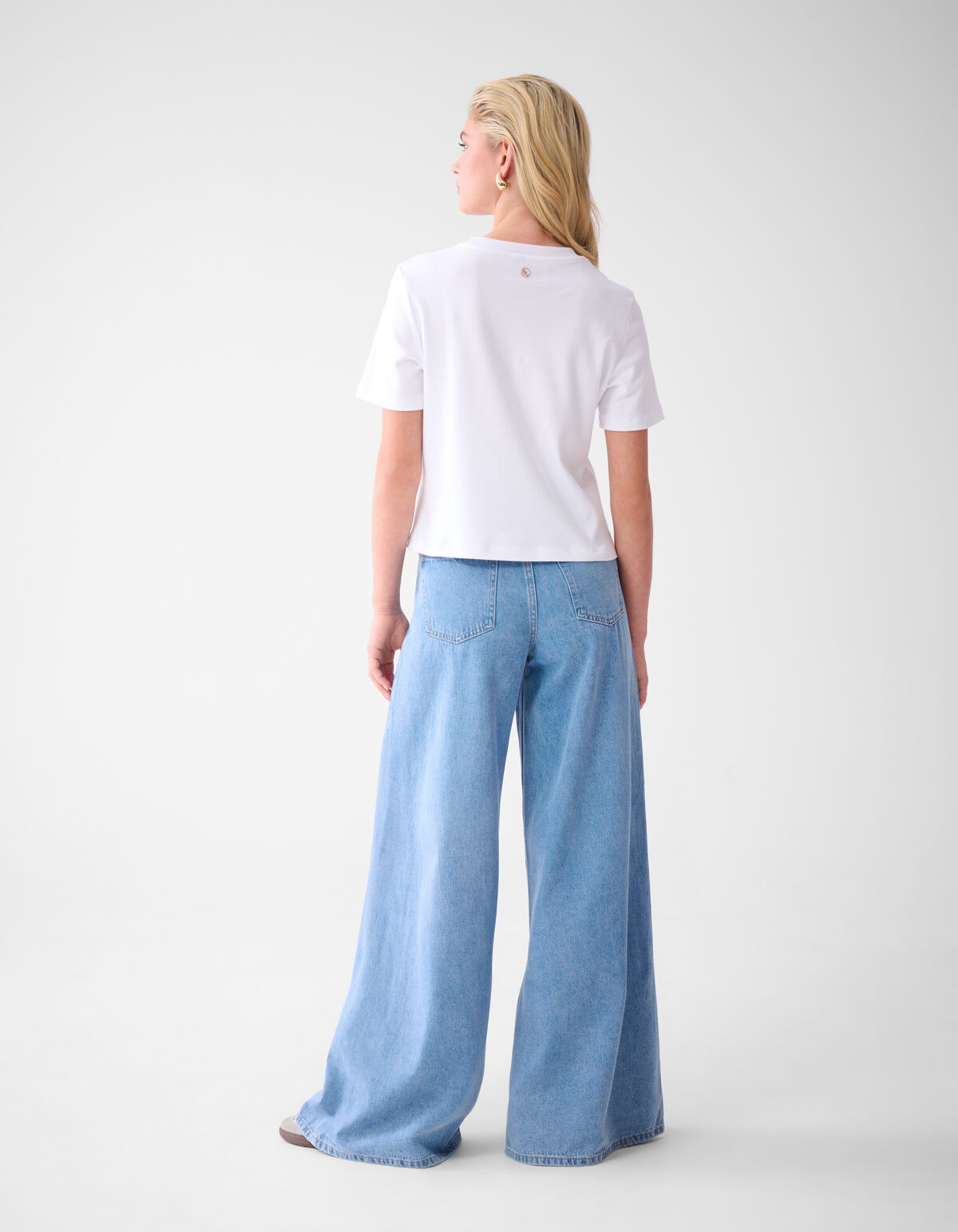 Ultra Wide Leg Fit Jeans Blauw By Lonneke SHOEBY WOMEN