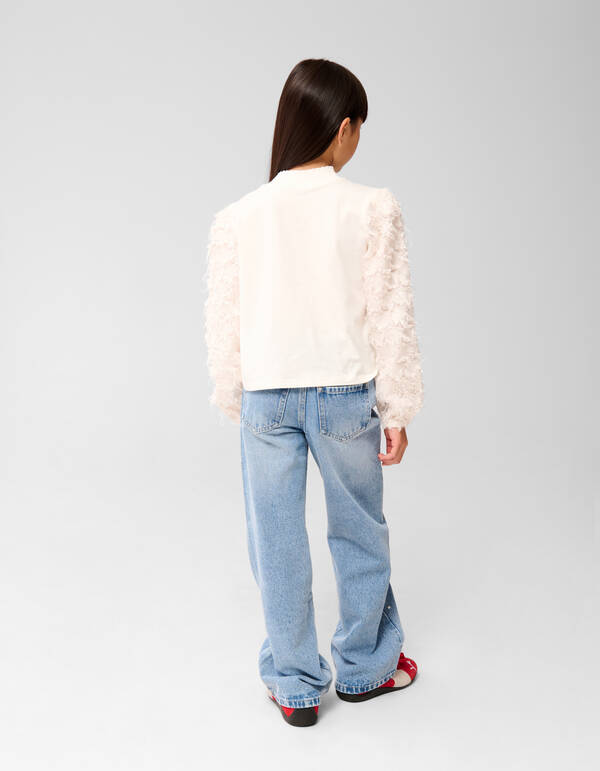 Ster Top Gebroken Wit SHOEBY GIRLS