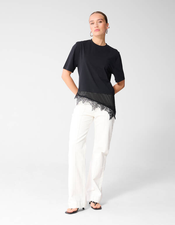 Flared Fit Jeans Gebroken Wit SHOEBY WOMEN
