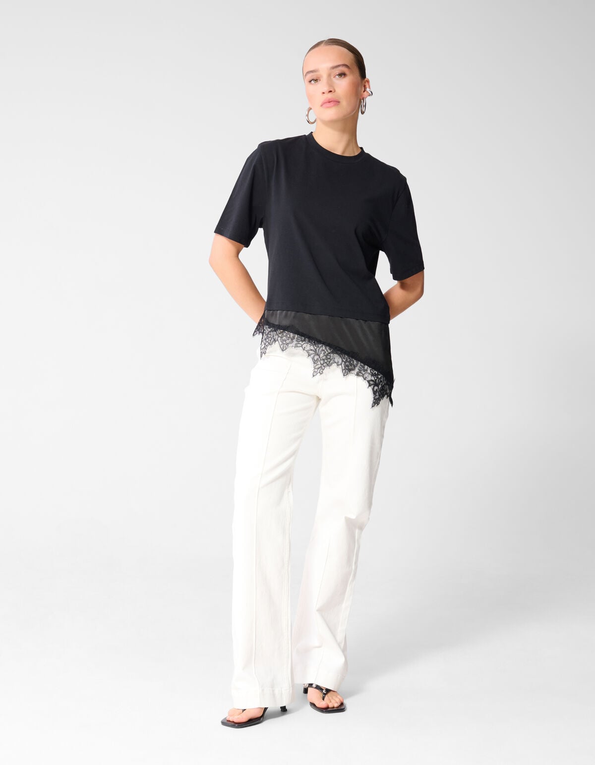 Flared Fit Jeans Gebroken Wit SHOEBY WOMEN