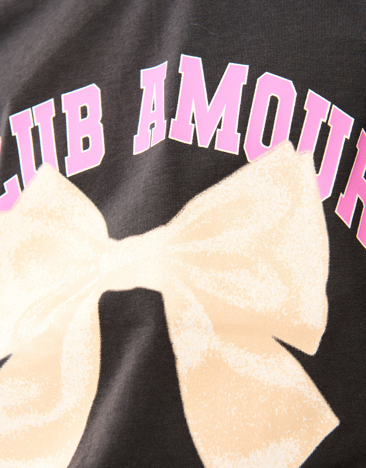 Club Amour T-shirt Donkergrijs SHOEBY GIRLS