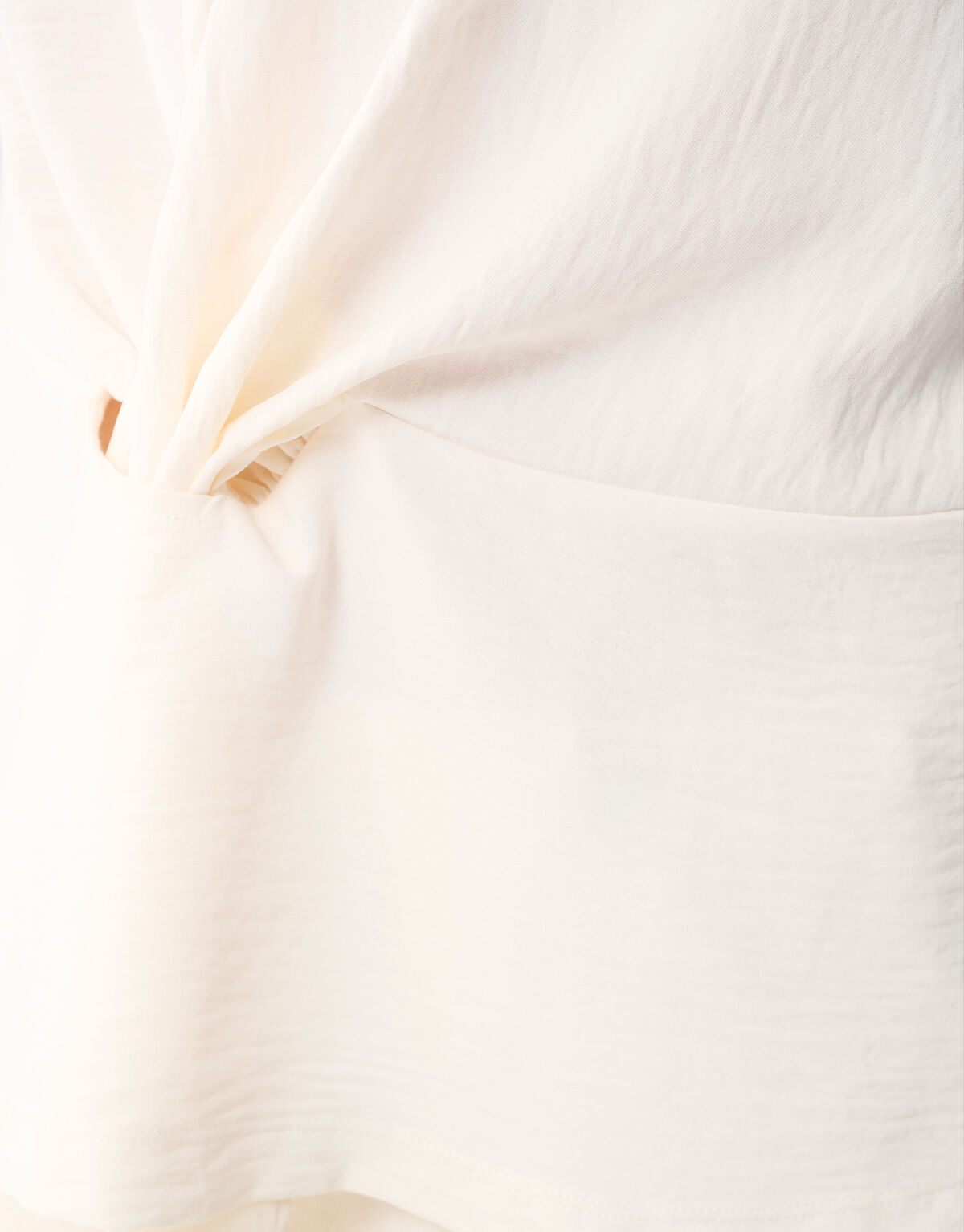 Knoop Twist Top Gebroken Wit SHOEBY WOMEN