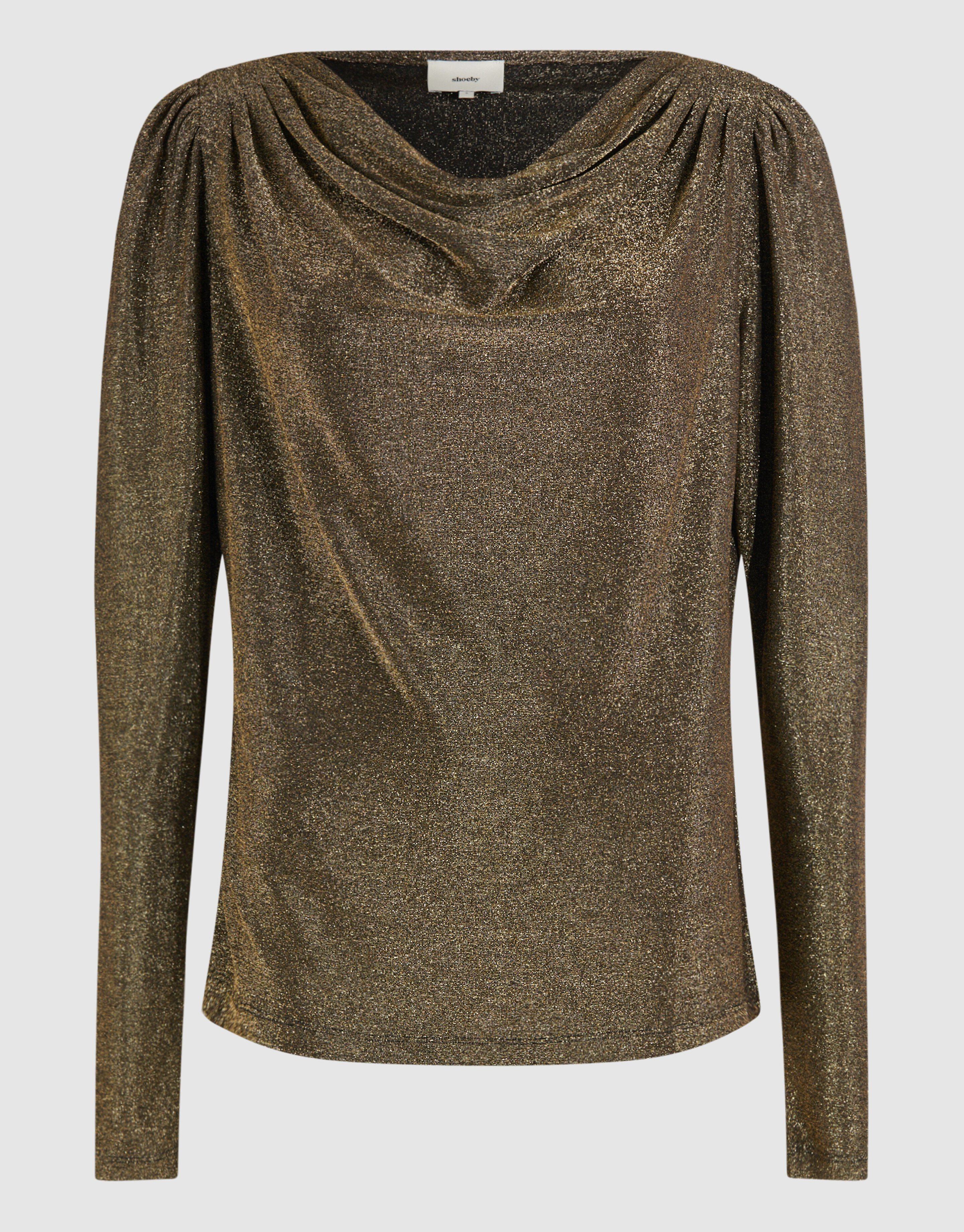 Glitter Drape Top Goud SHOEBY WOMEN