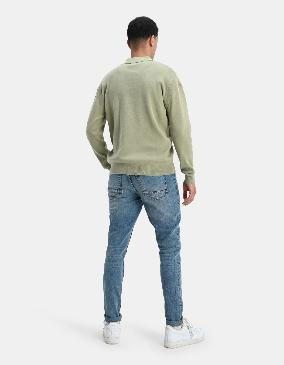 Repaired Tapered Jeans Mediumstone L32 SHOEBY MEN