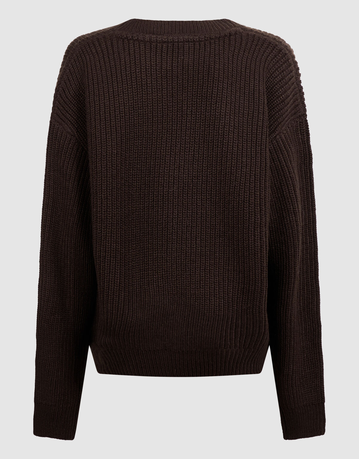 Relaxed Embroidery Gebreide Trui Donkerbruin SHOEBY BOYS
