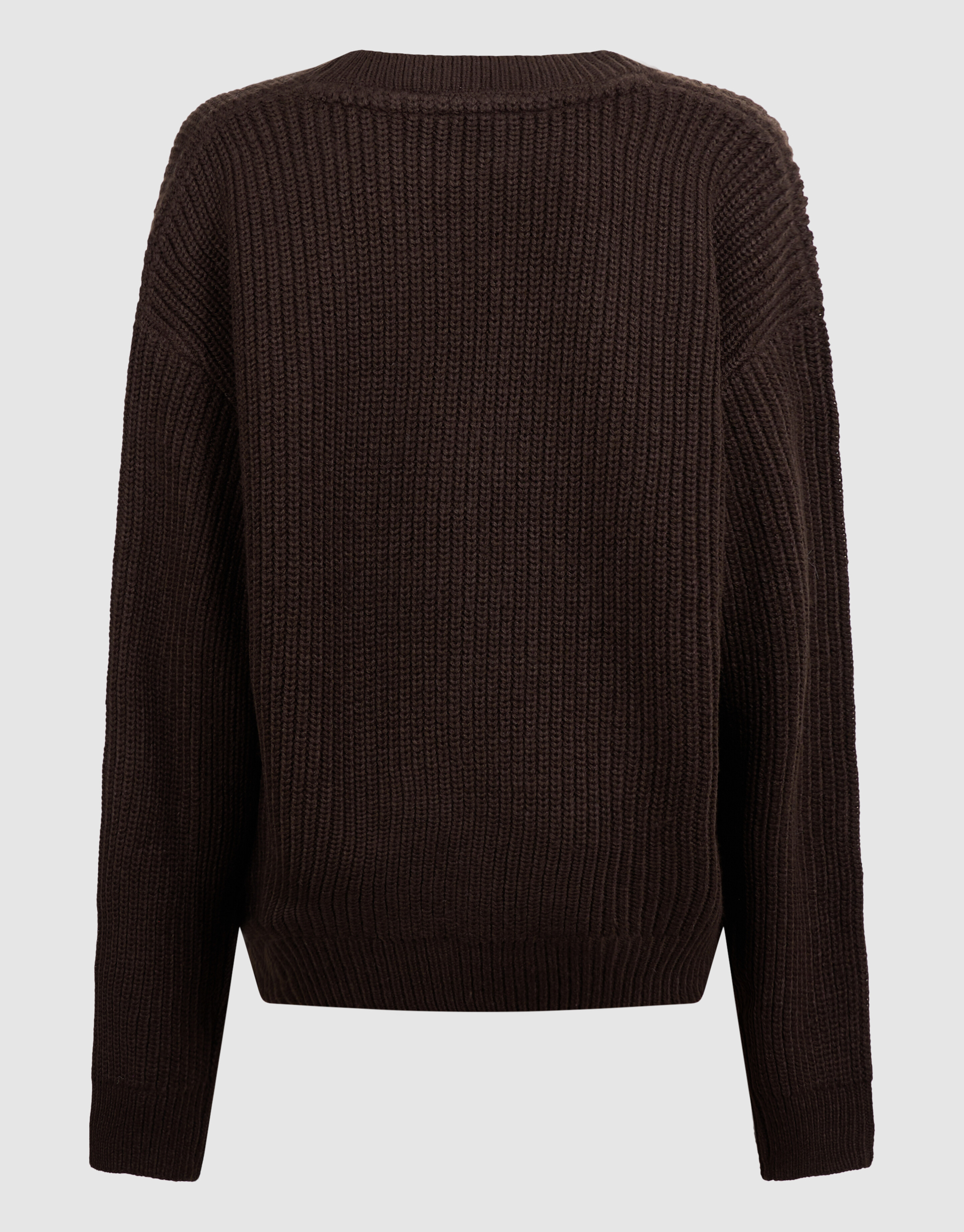 Relaxed Embroidery Gebreide Trui Donkerbruin SHOEBY BOYS
