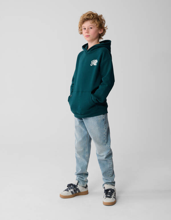 Hype Artwork Hoodie Donkergroen SHOEBY BOYS