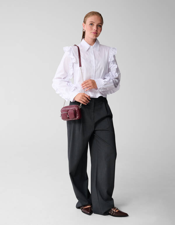 Studs Pocket Tas Donkerrood SHOEBY ACCESSOIRES