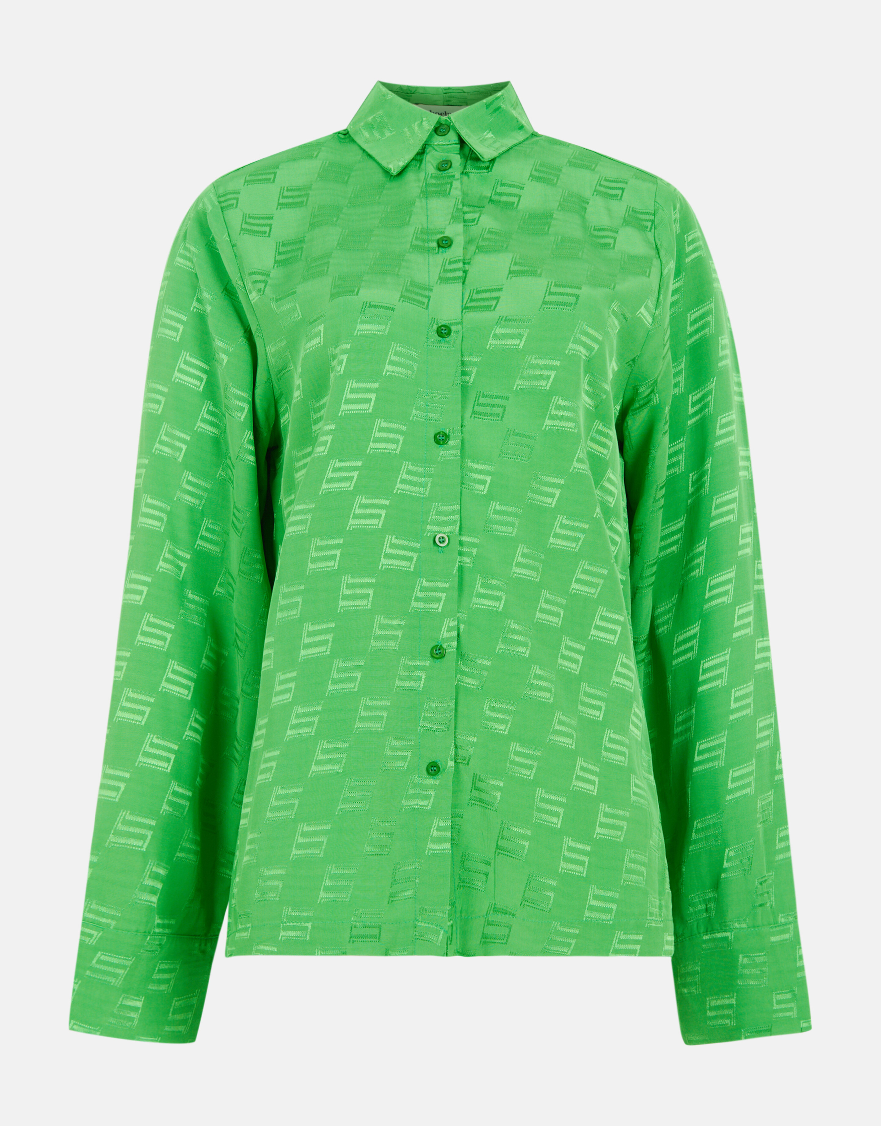 Jacquard Blouse Groen SHOEBY WOMEN