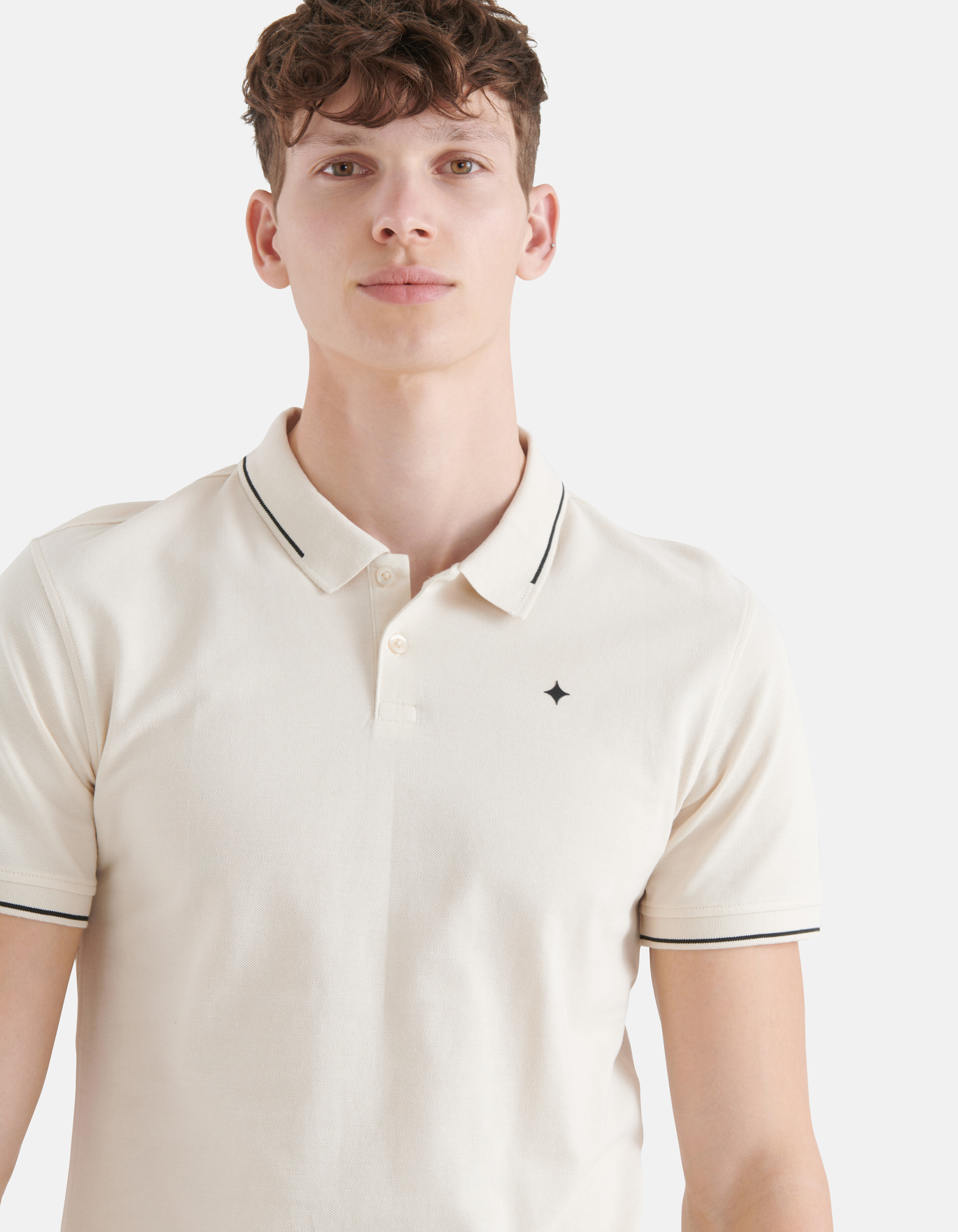 Basis Polo Gebroken Wit SHOEBY MEN