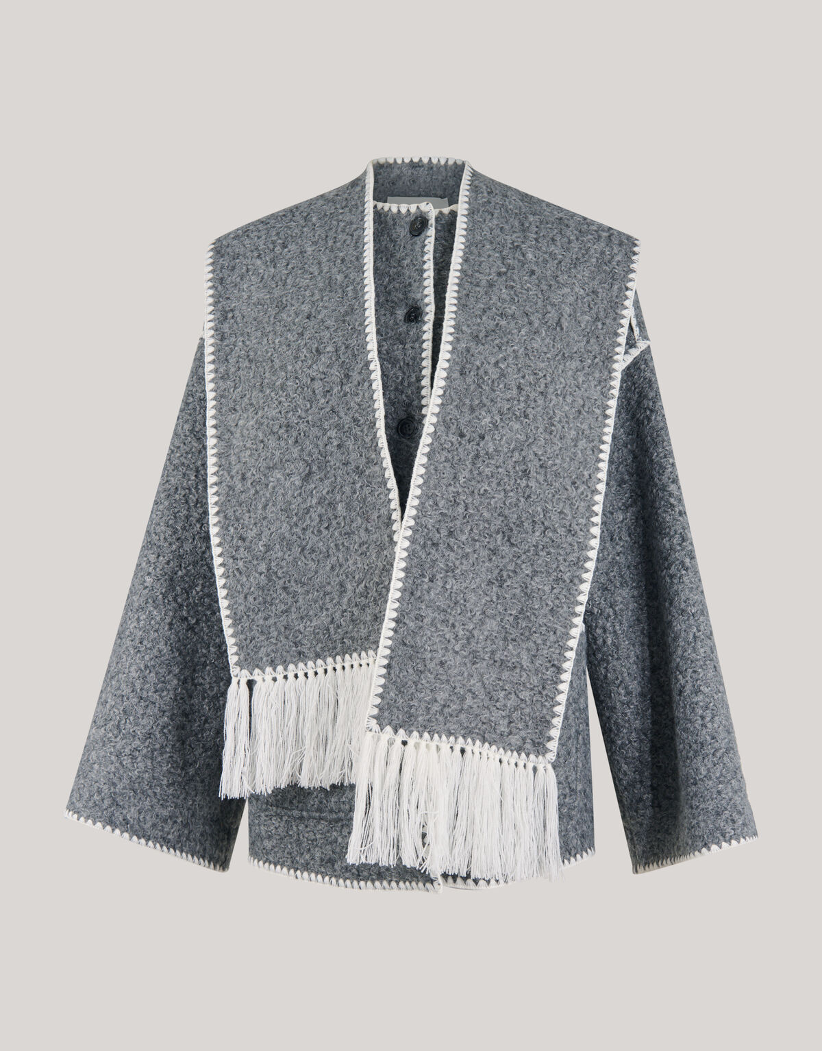 Sjaal Jas Grijs SHOEBY WOMEN