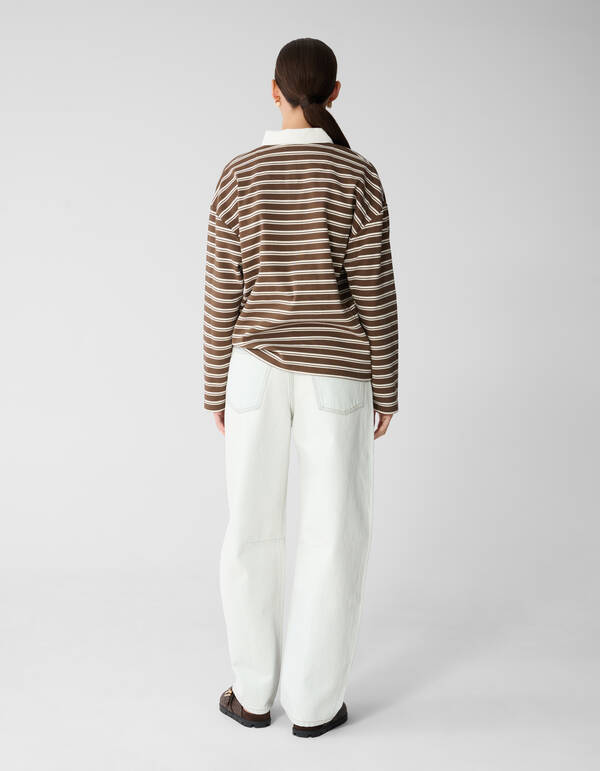 Fancy Button Barrel Fit Jeans Bleached SHOEBY WOMEN