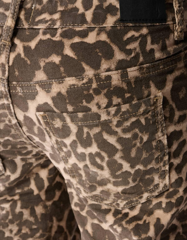 Velvet Leopard Broek Bruin SHOEBY GIRLS