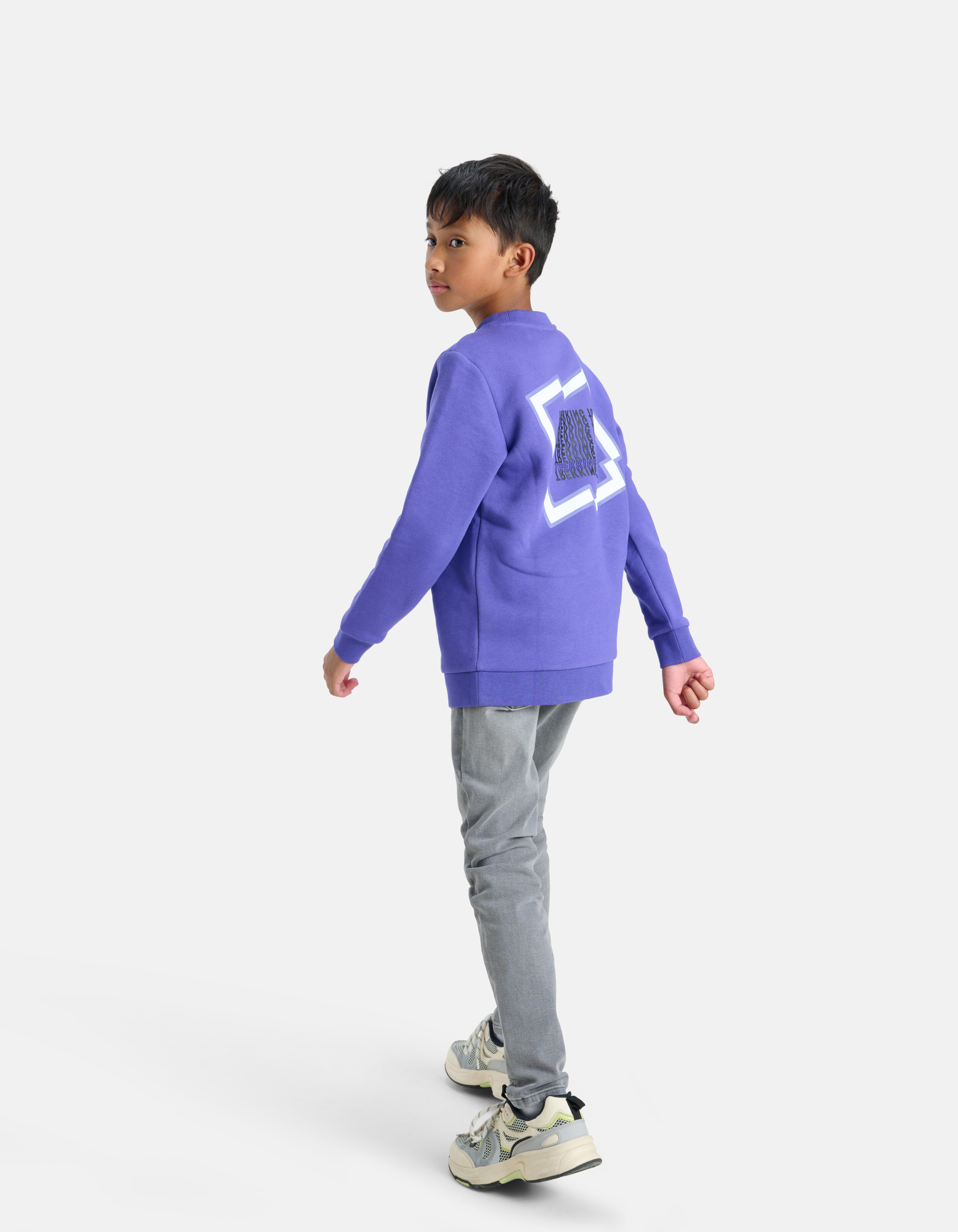 Printed Sweater Paars SHOEBY BOYS