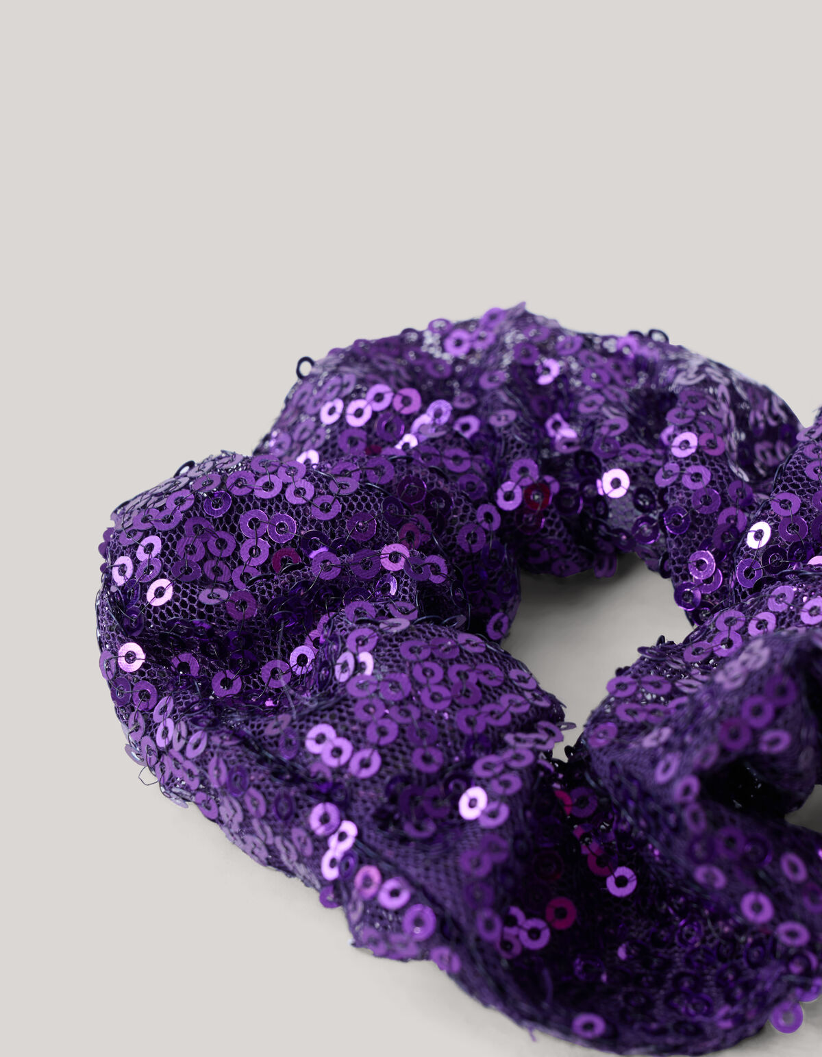 Pailletten Scrunchie Paars SHOEBY ACCESSOIRES