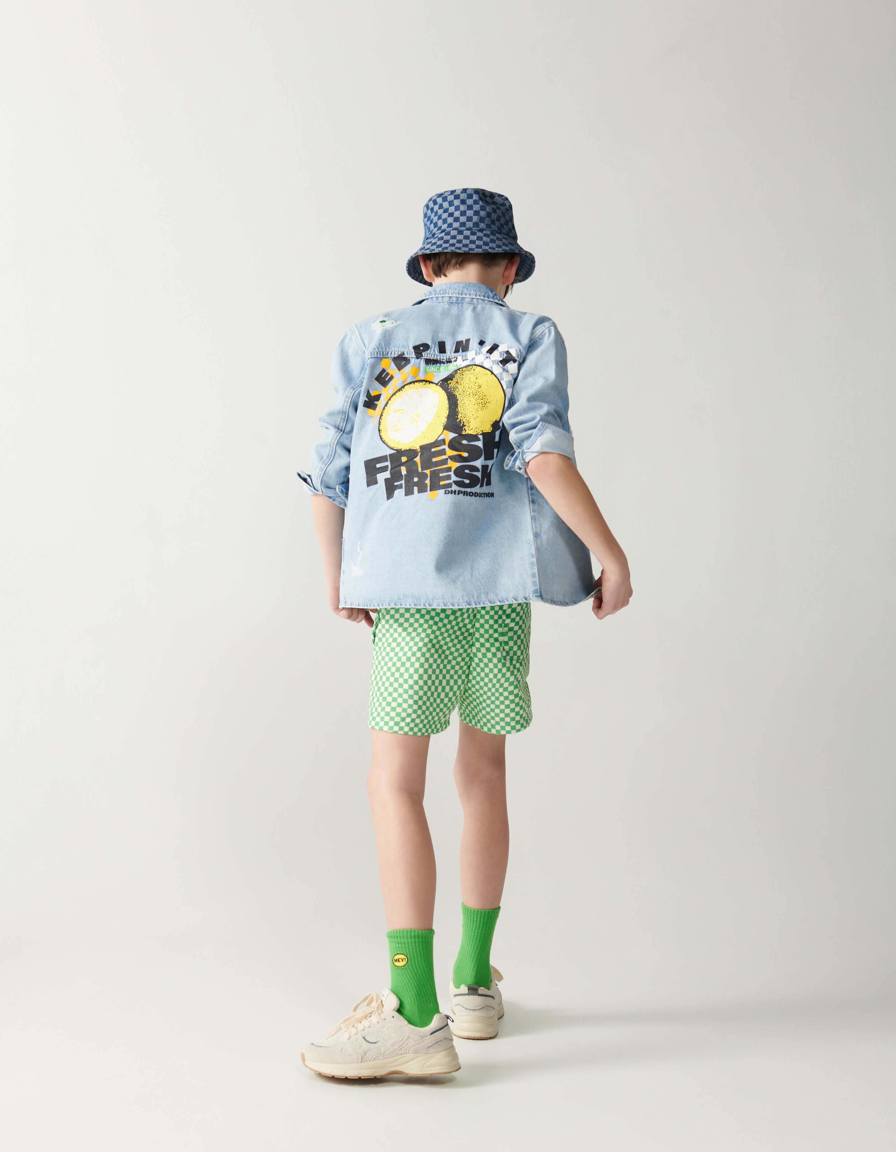Artwork Denim Overshirt Bleached By Dylan SHOEBY BOYS