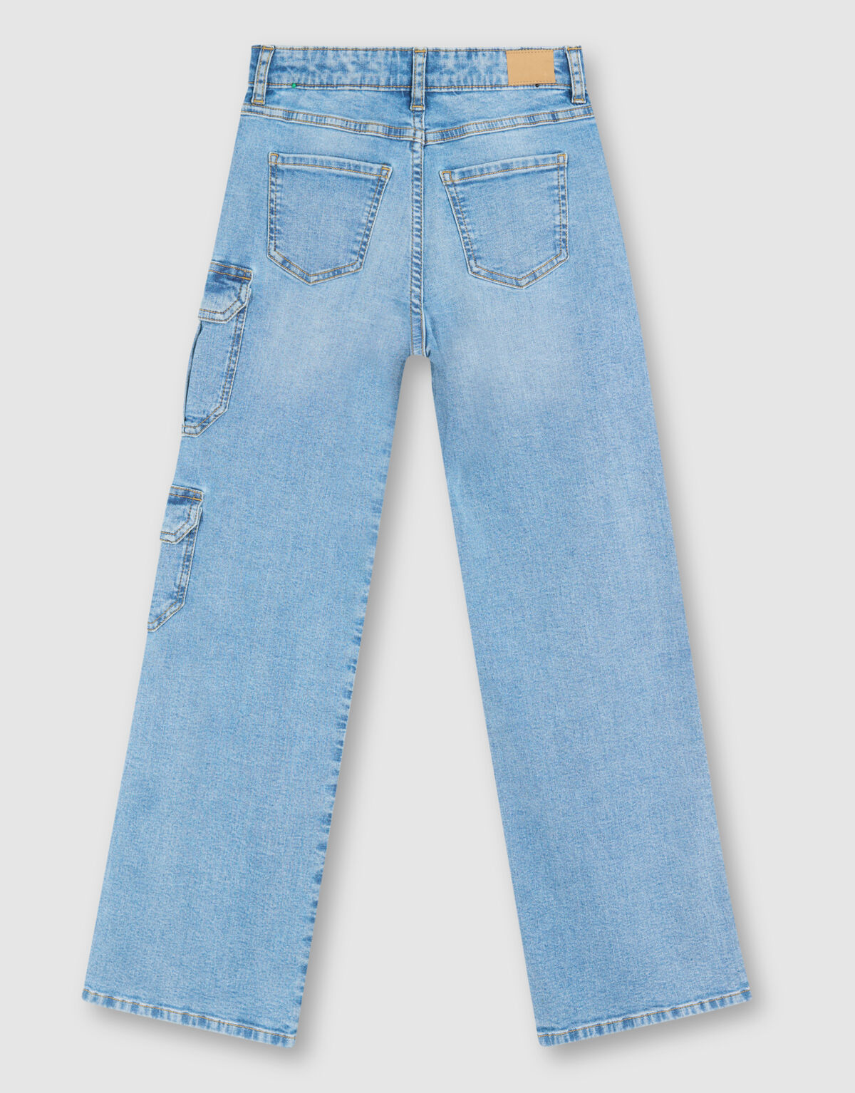 Pocket Strass Straight Fit Jeans Blauw SHOEBY GIRLS