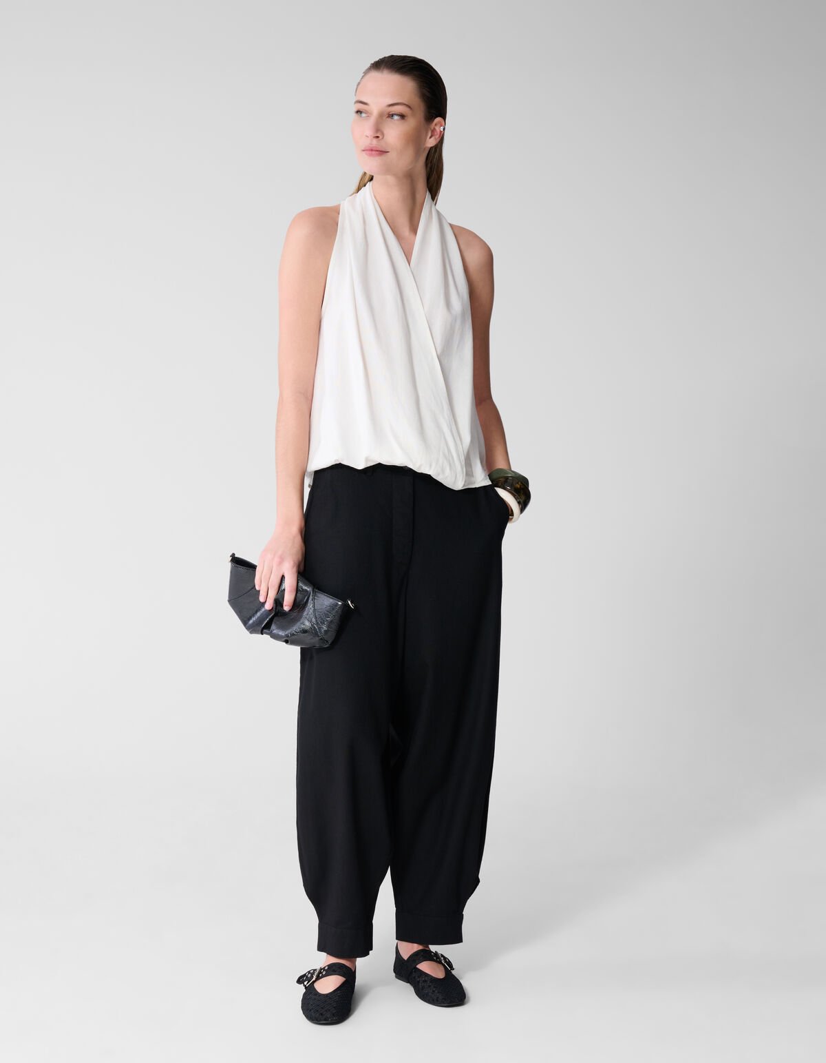 Drape Top Wit By Lonneke SHOEBY WOMEN