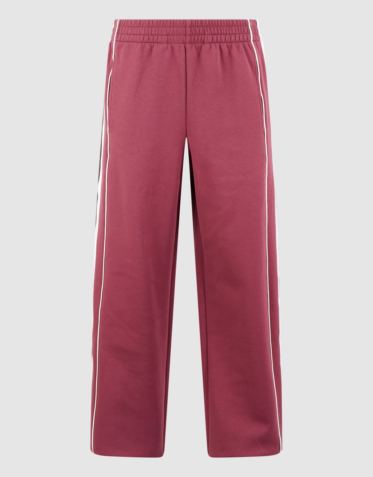 Sporty Tape Wide Leg Fit Broek Donkerrood SHOEBY WOMEN