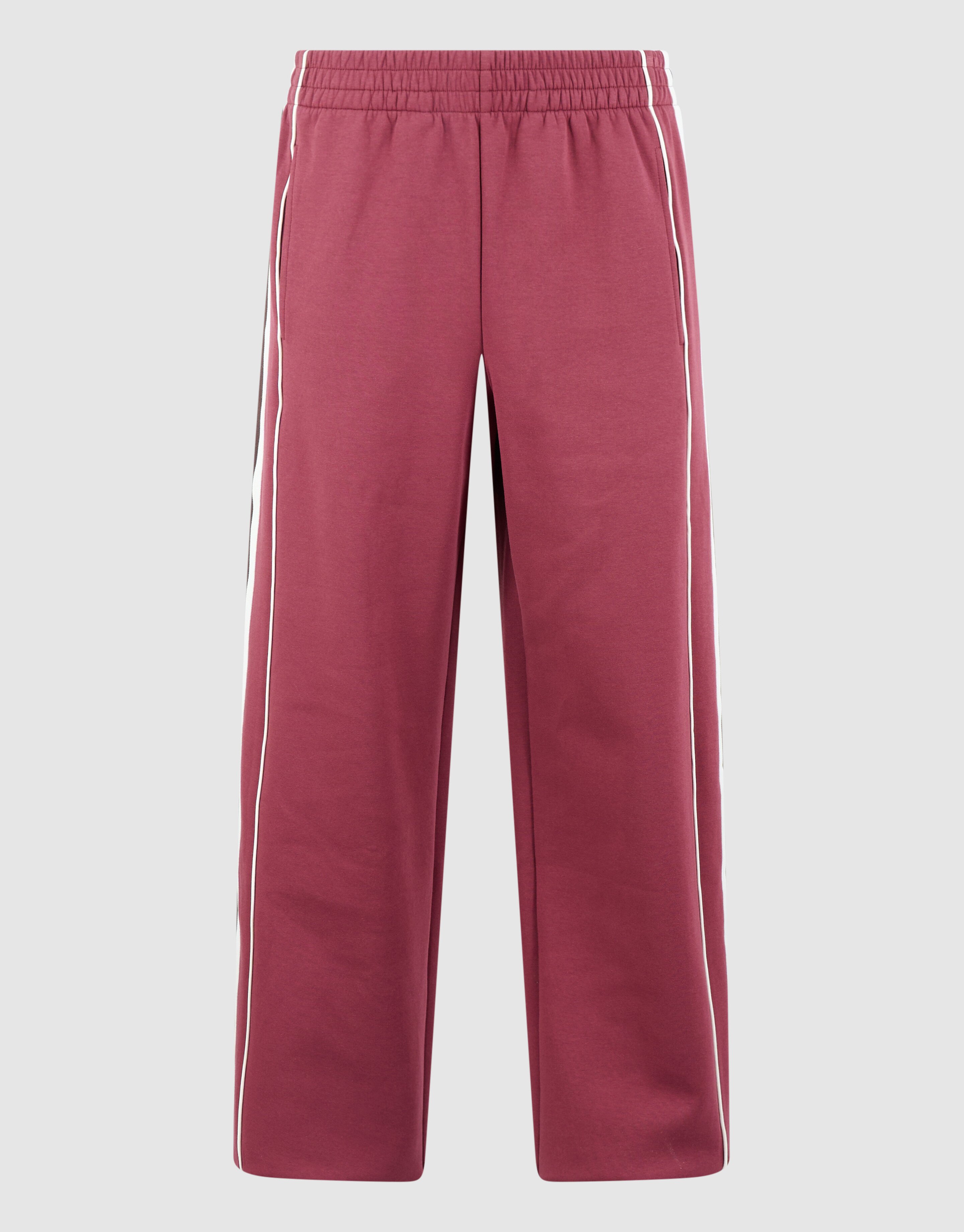 Sporty Tape Wide Leg Fit Broek Donkerrood SHOEBY WOMEN