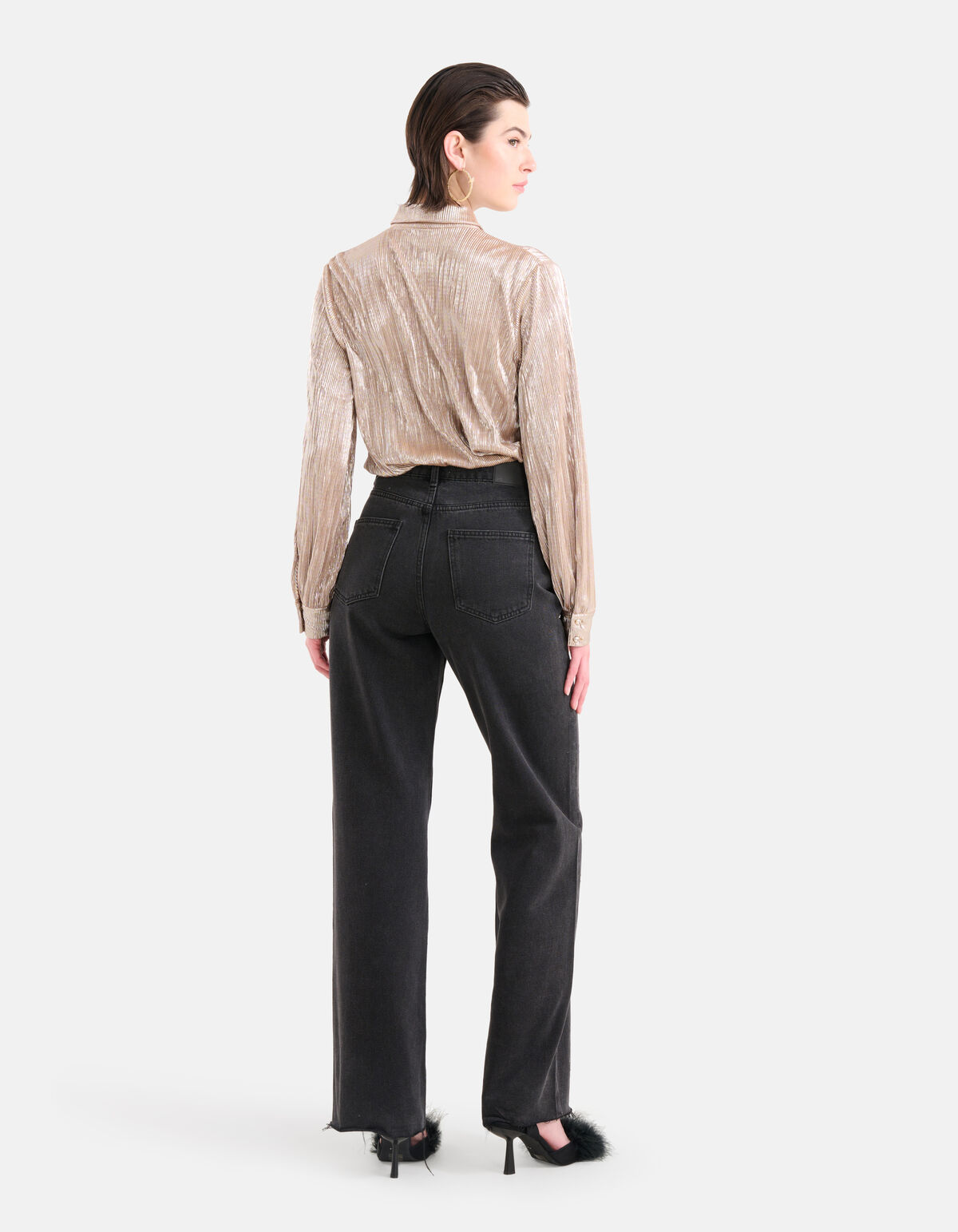 Metallic Blouse Goud SHOEBY WOMEN