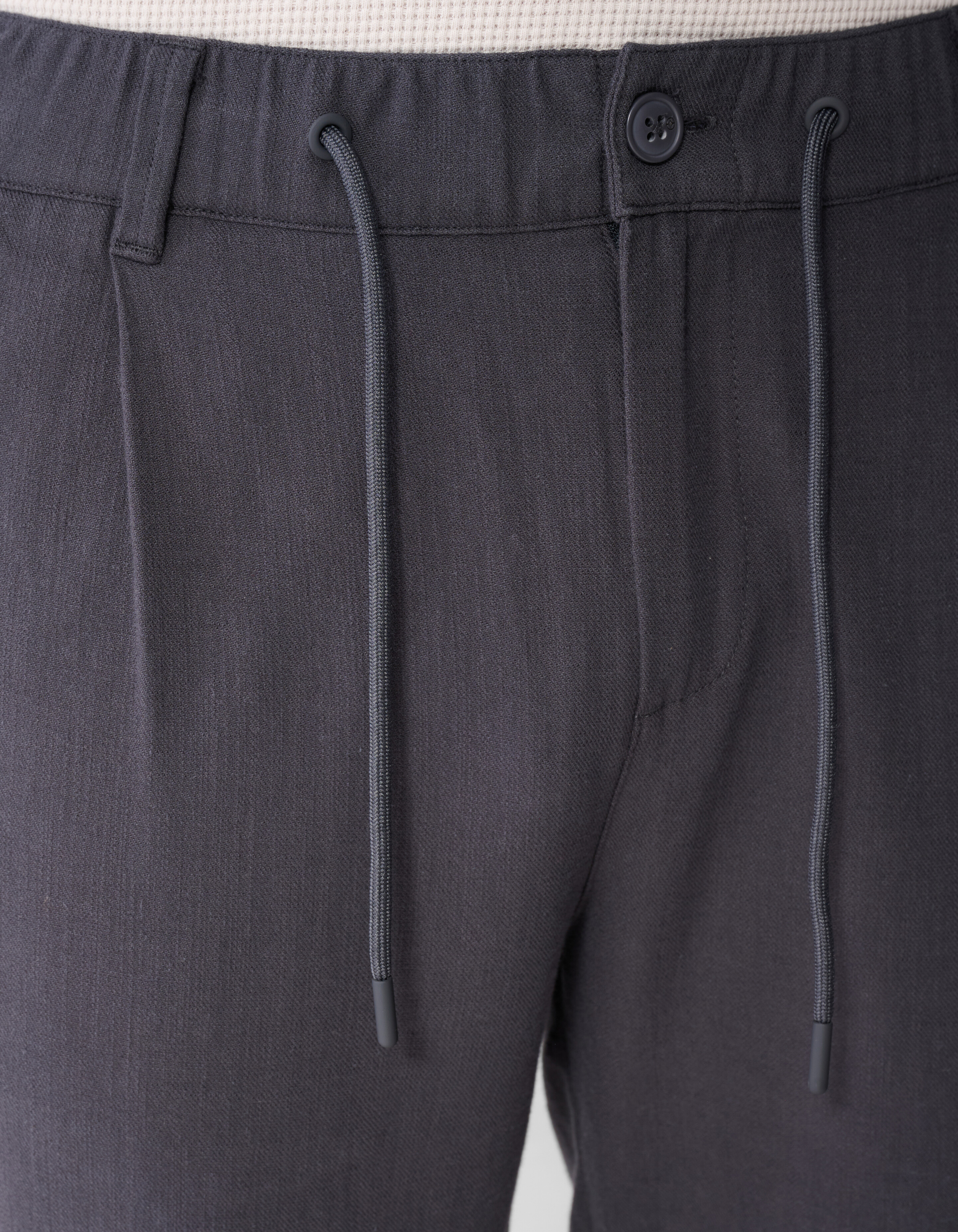 Structuur Regular Fit Broek Donkergrijs SHOEBY MEN