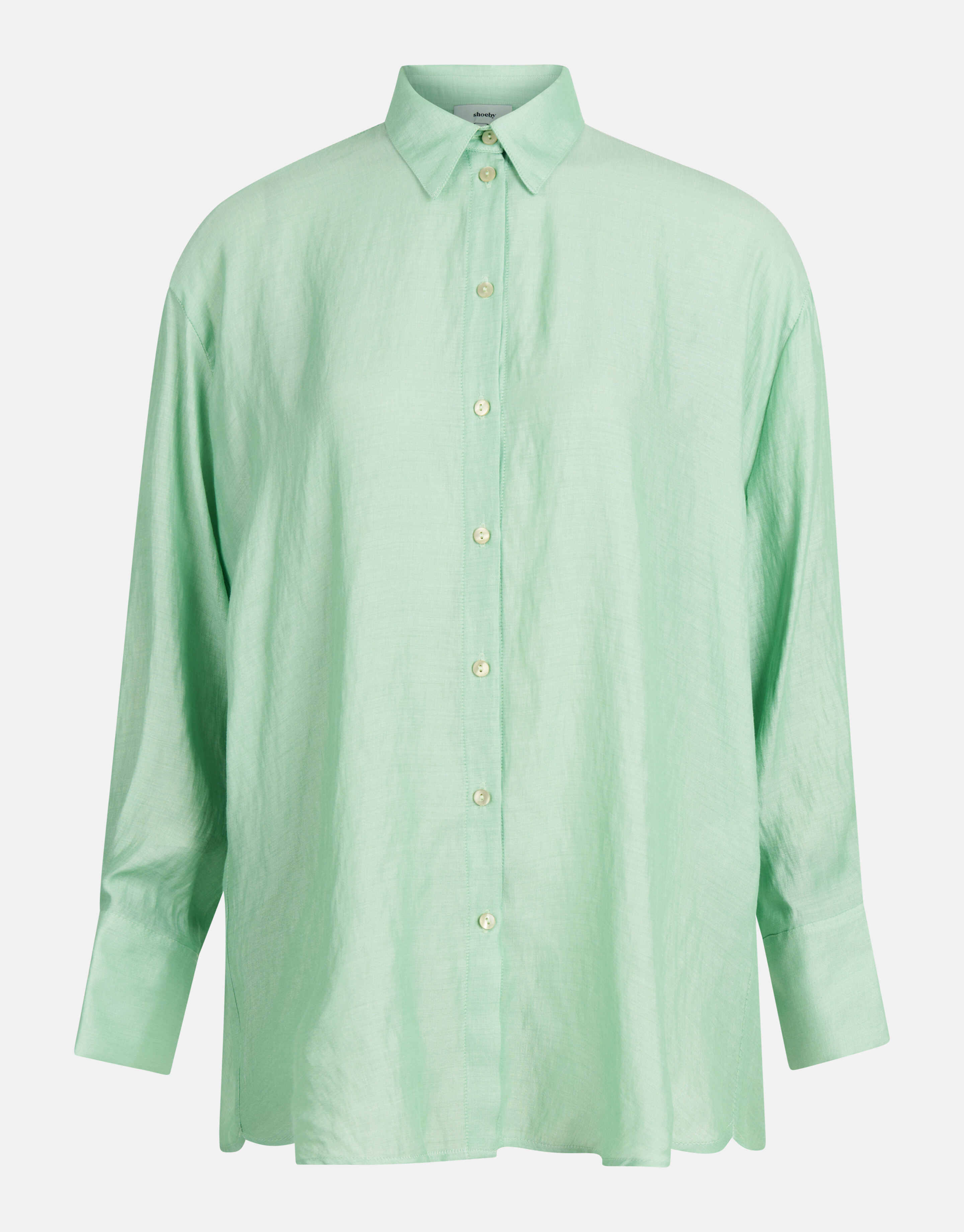 Washed Blouse Jurk Groen SHOEBY WOMEN