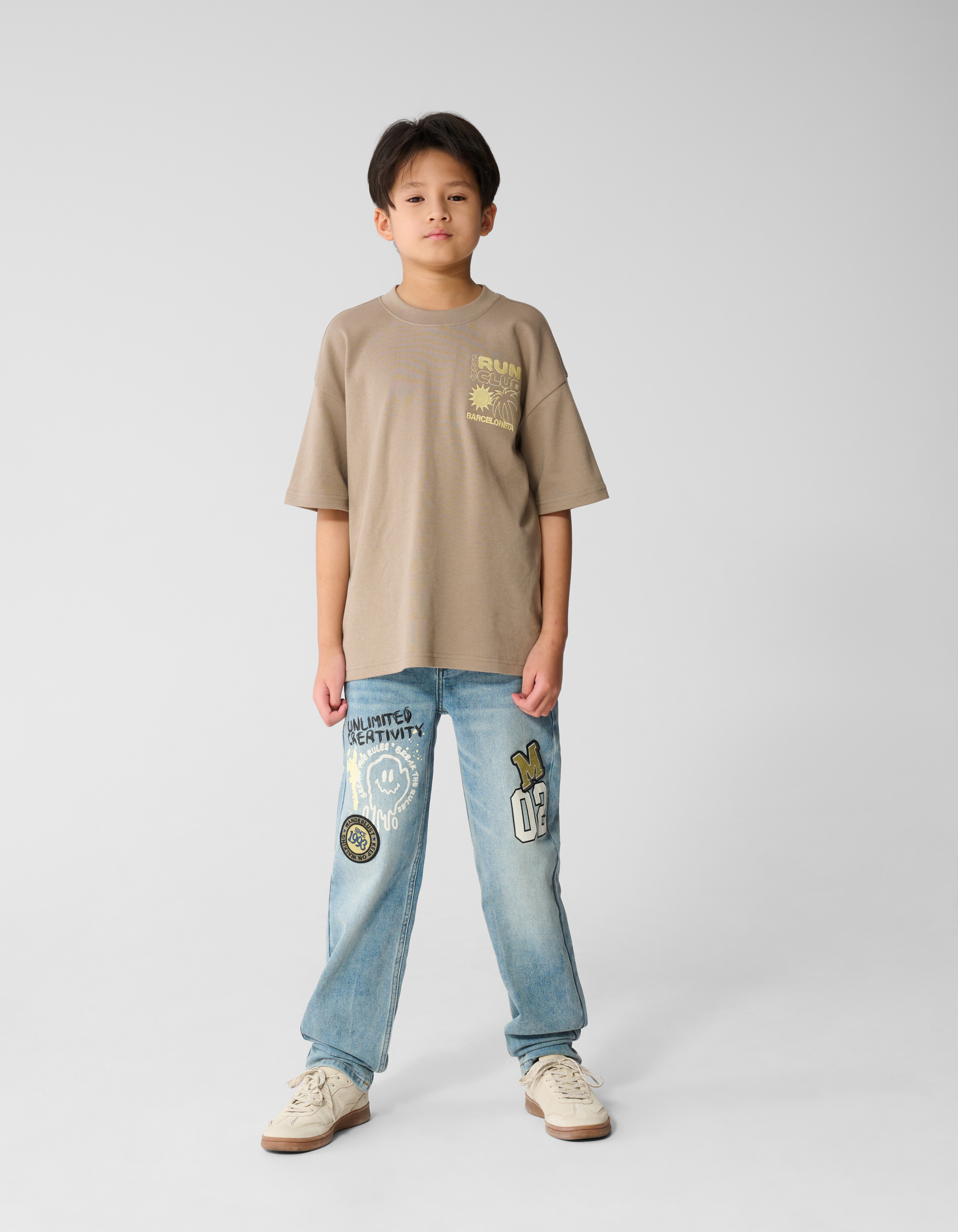 Artwork Straight Fit Jeans Blauw SHOEBY WOMEN