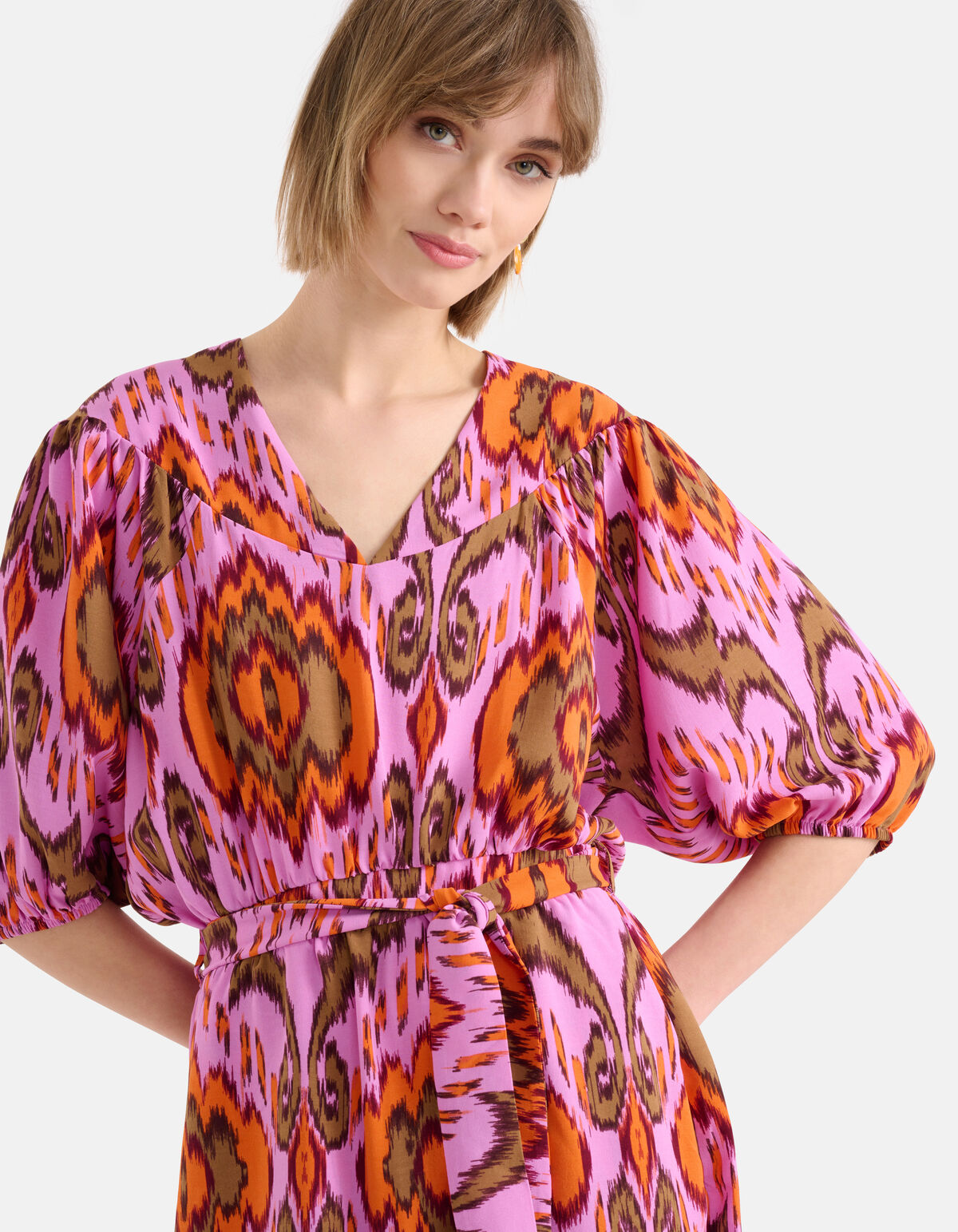 Grafische Print Jurk Paars SHOEBY WOMEN