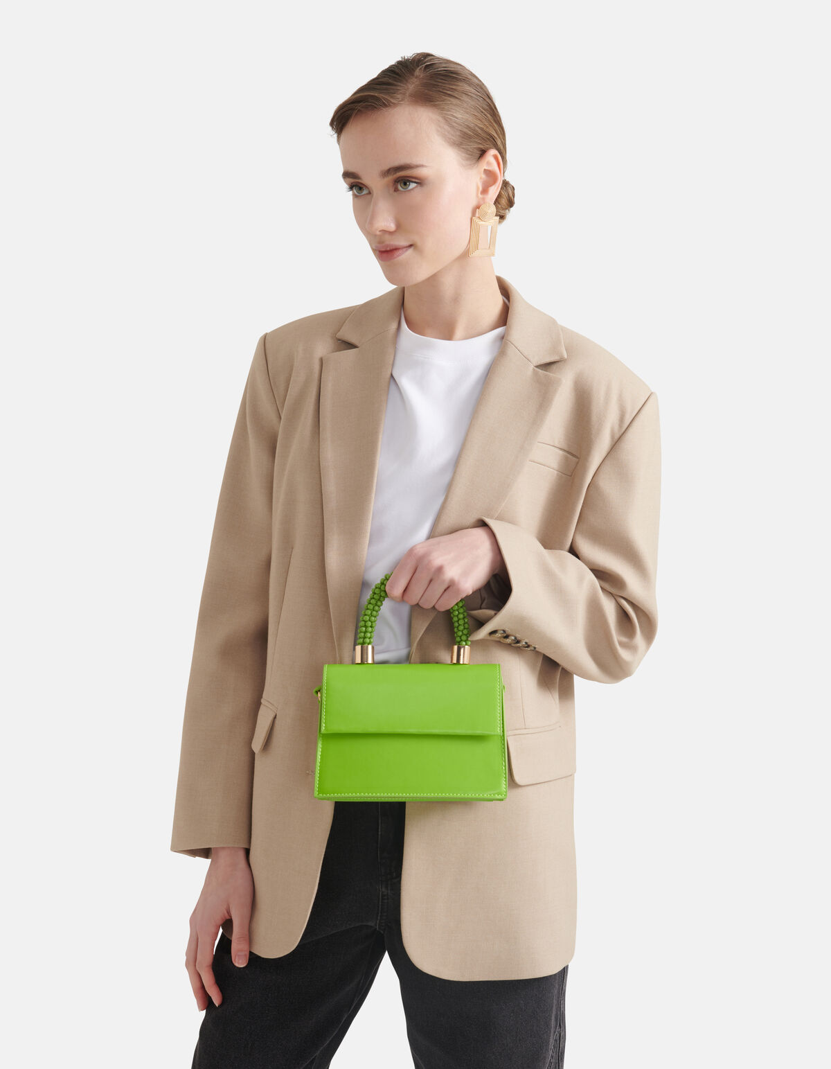 Kralen Mini Tas Groen SHOEBY ACCESSOIRES
