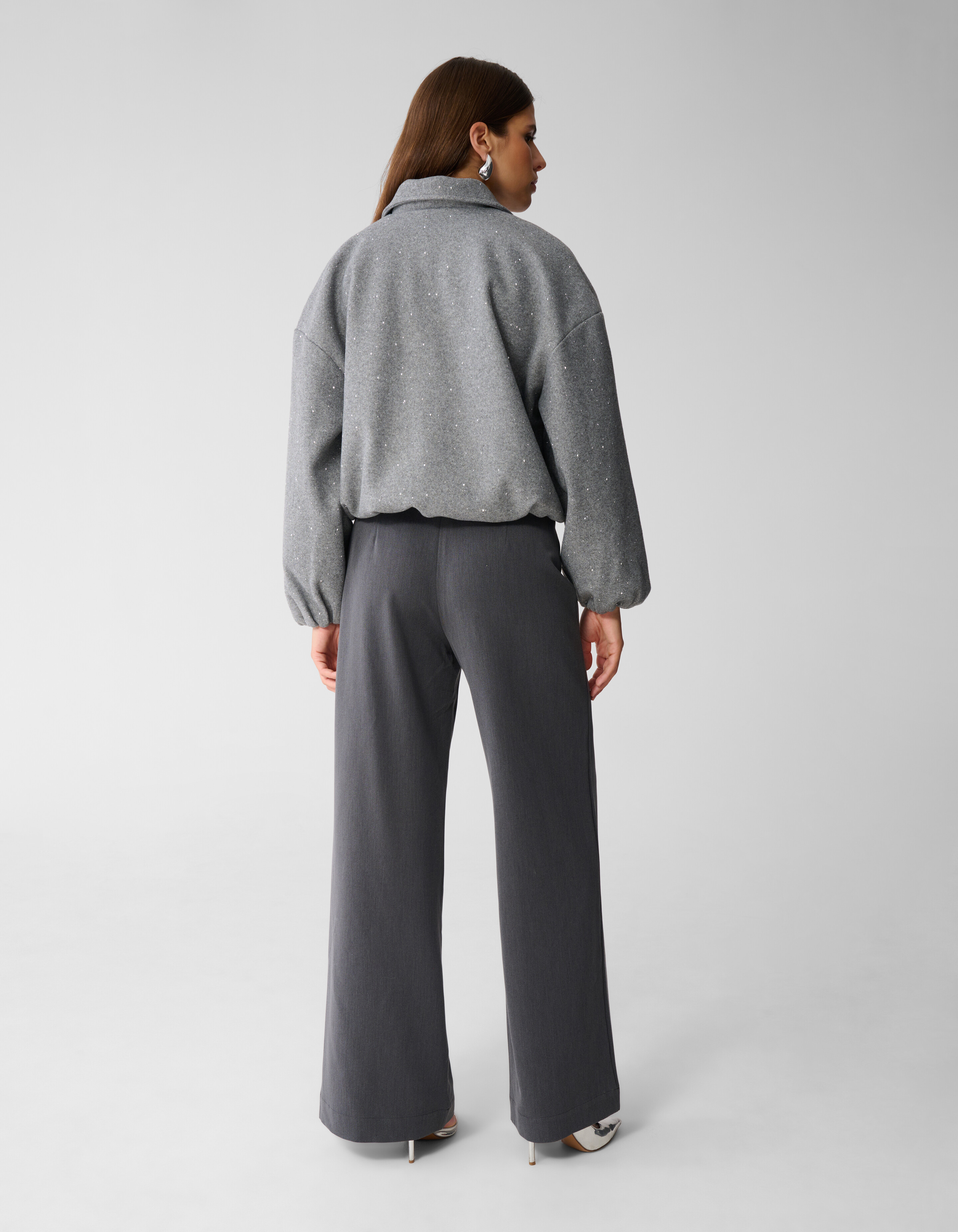 Strass Bomber Jack Grijs By Mieke SHOEBY WOMEN